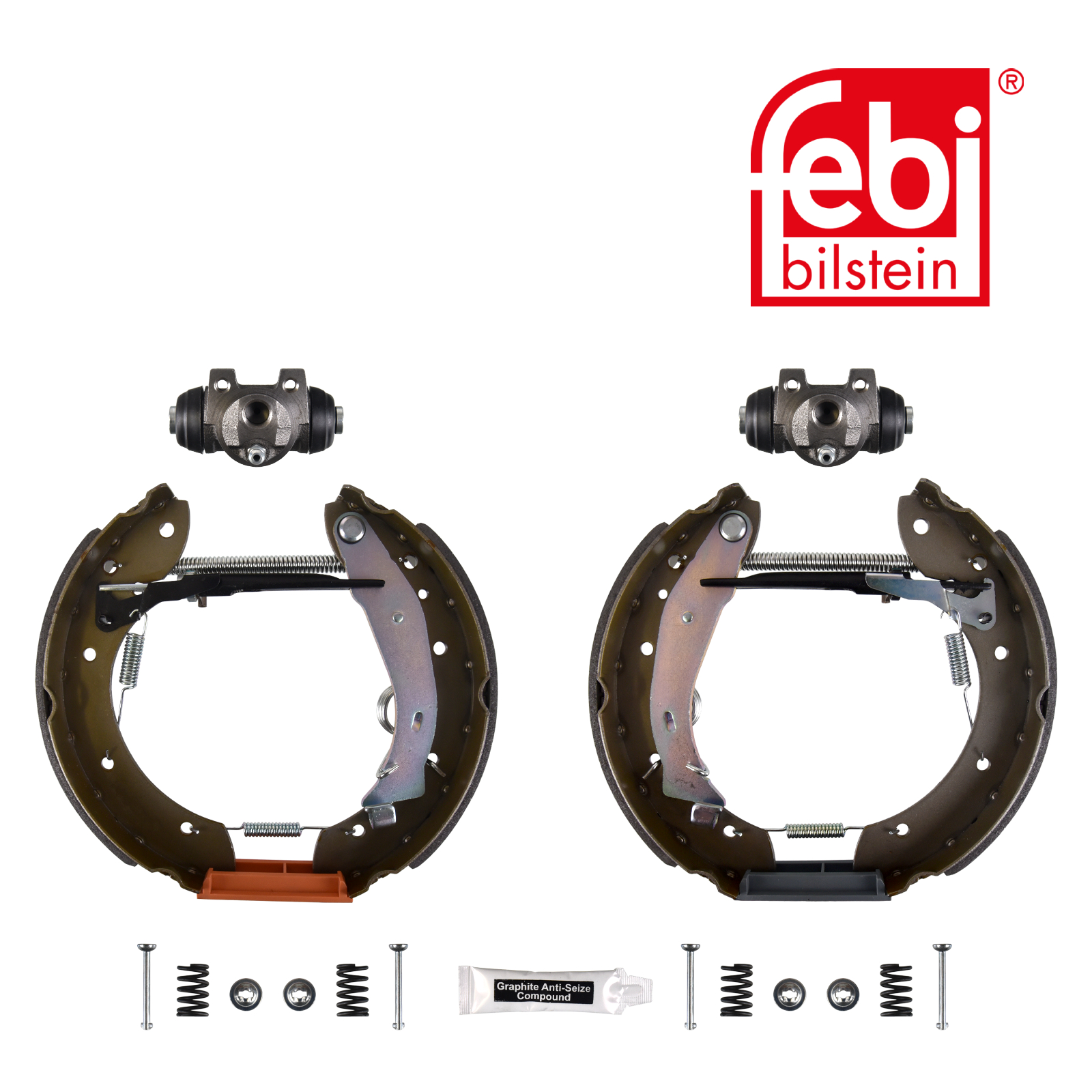 Febi Brake Shoe Set Axle Kit Rear 37486