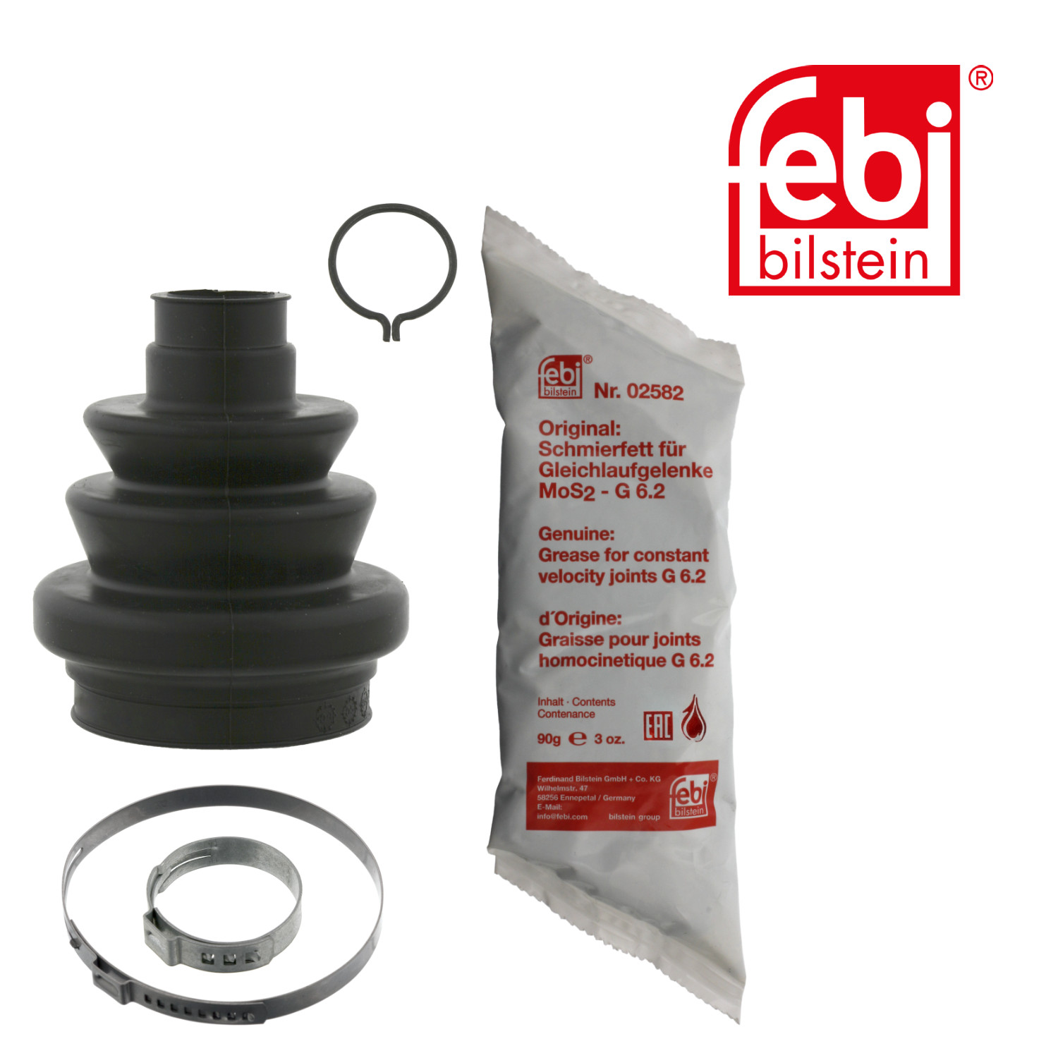 Febi Drive Shaft Bellow Kit Front Right Rubber 27079