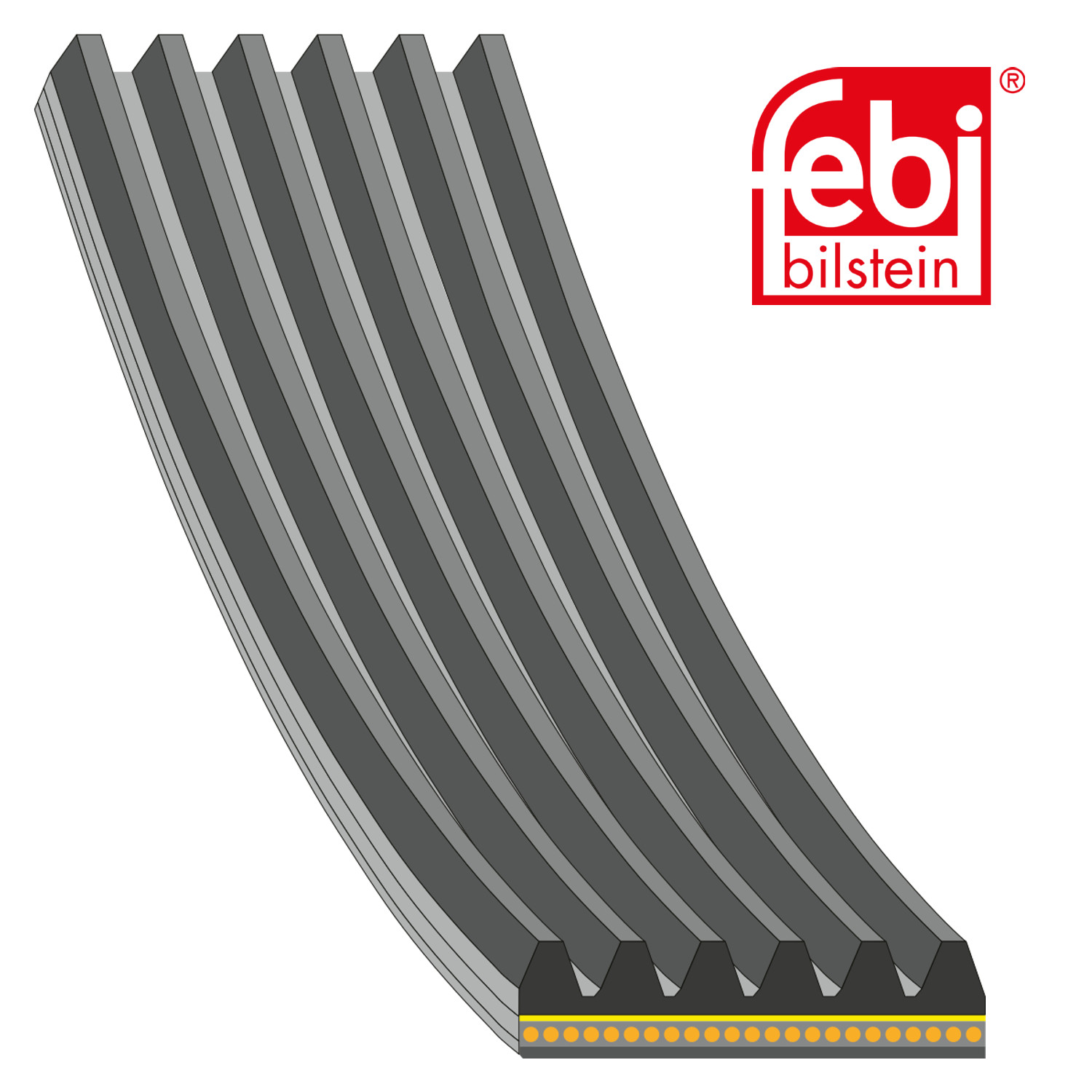 Febi Multi V-Ribbed Drive Belt 181283