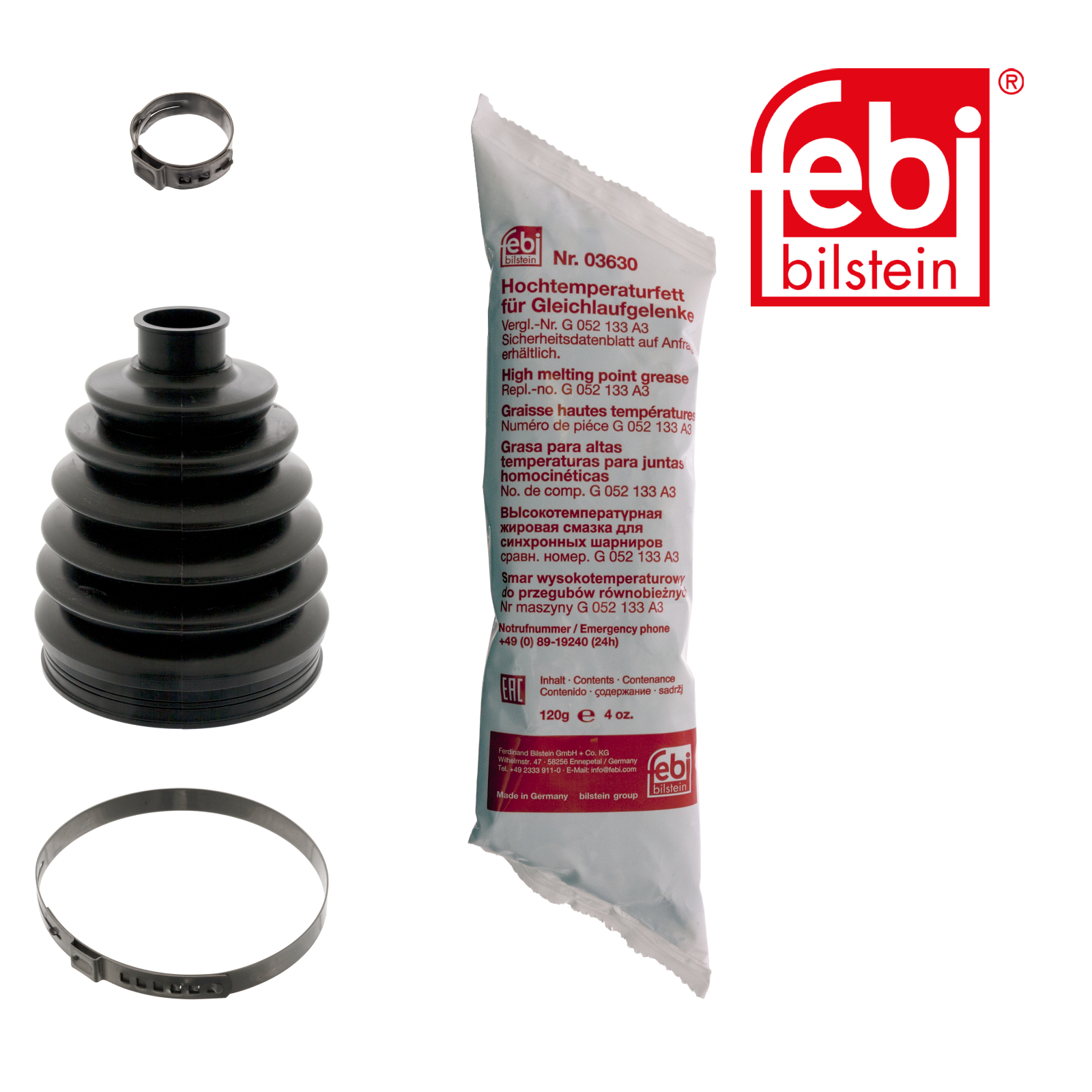 Febi Drive Shaft Bellow Kit Wheel Side Thermoplast 48824