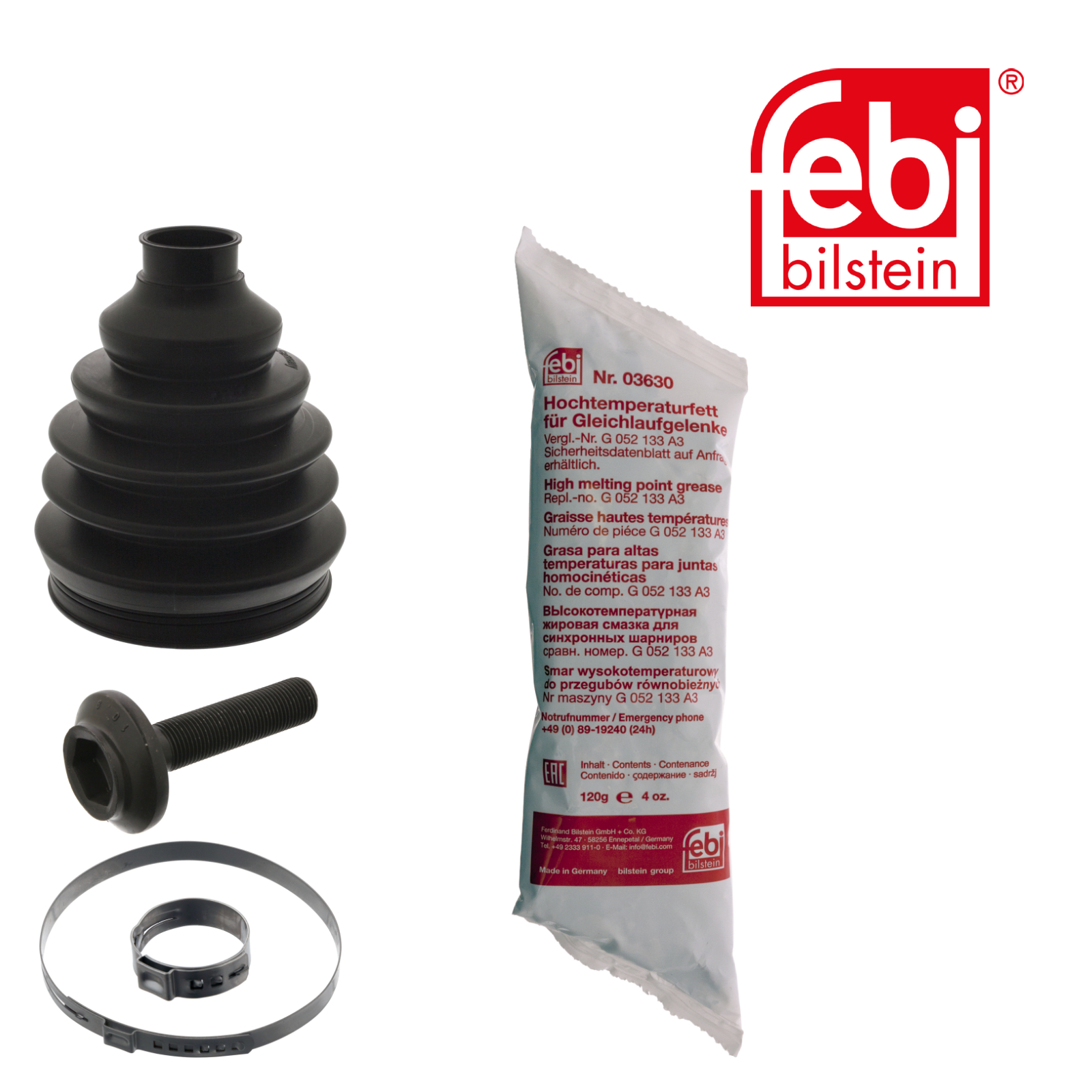 Febi Drive Shaft Bellow Kit Wheel Side Thermoplast 44201