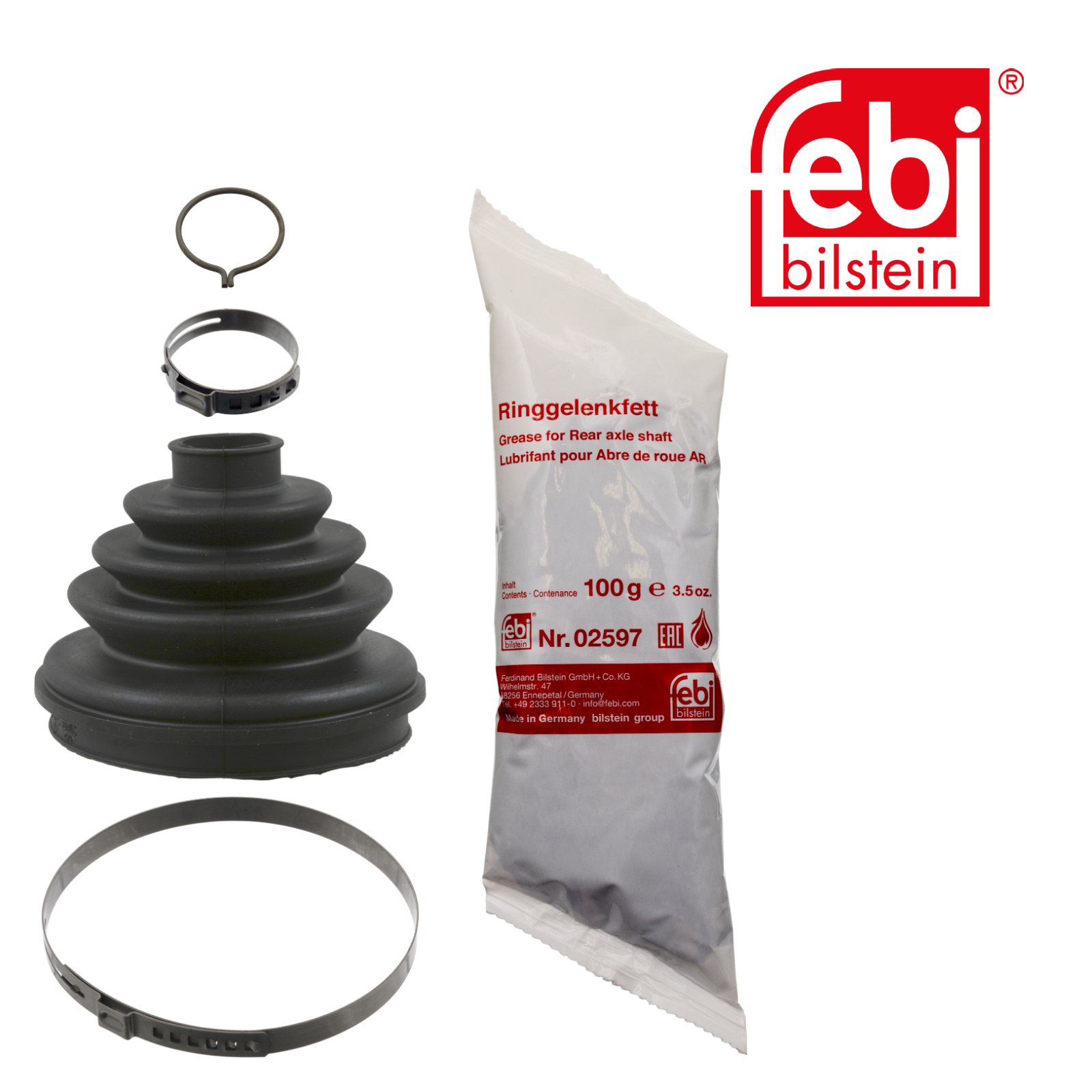 Febi Drive Shaft Bellow Kit Wheel Side Rubber 14071