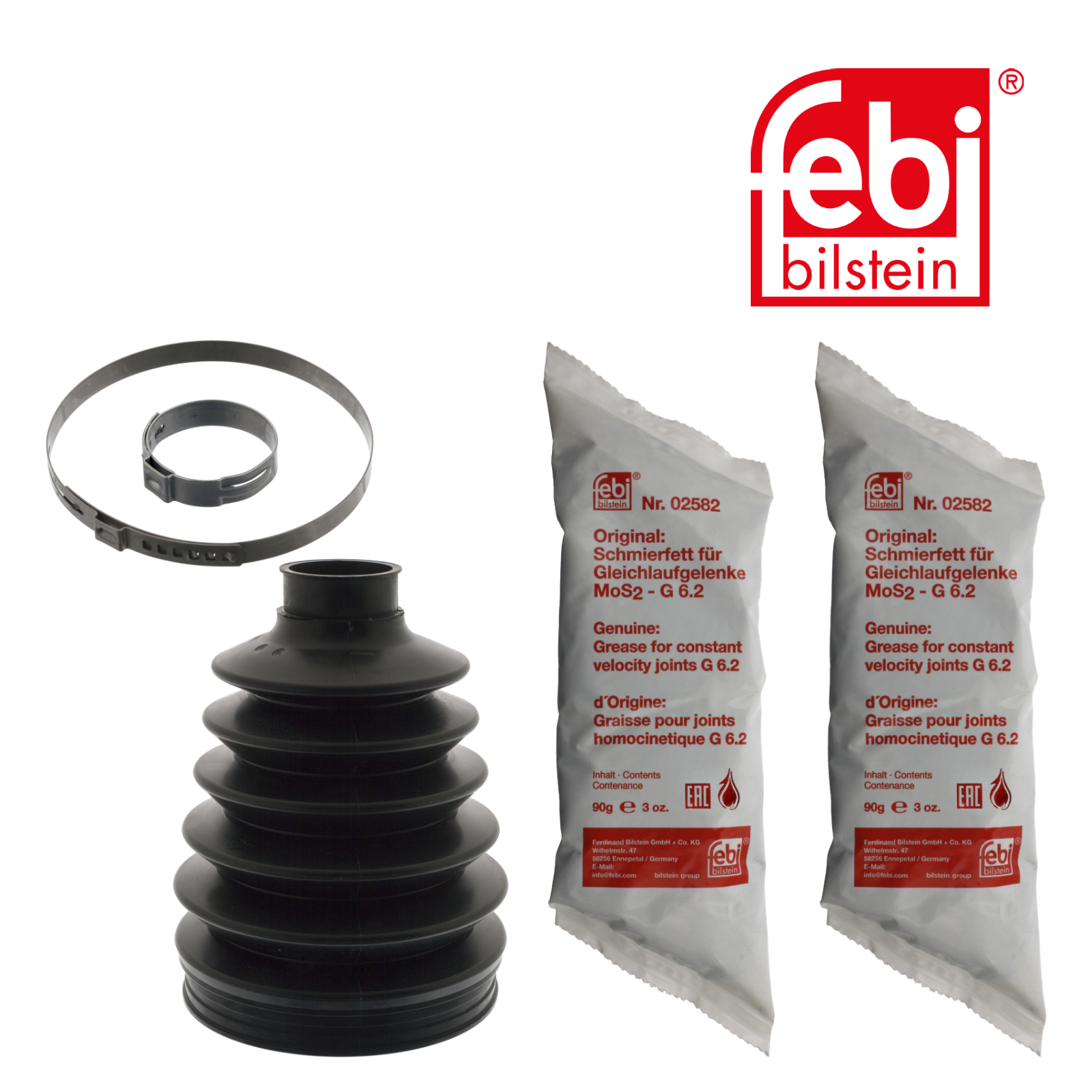 Febi Drive Shaft Bellow Kit Wheel Side Thermoplast 49877
