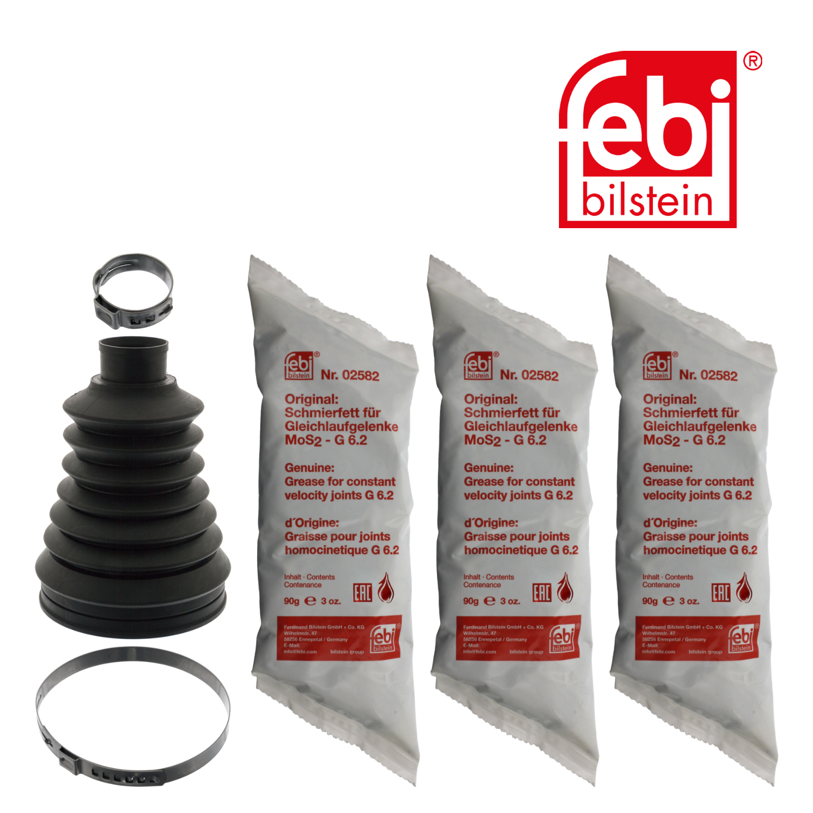 Febi Drive Shaft Bellow Kit Front Left Thermoplast 100299
