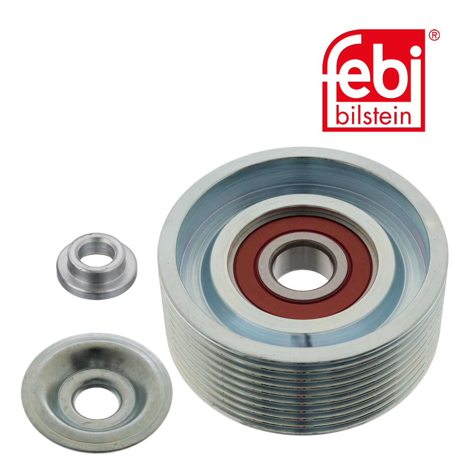 Febi V-Ribbed Belt Deflection/Guide Pulley 100566