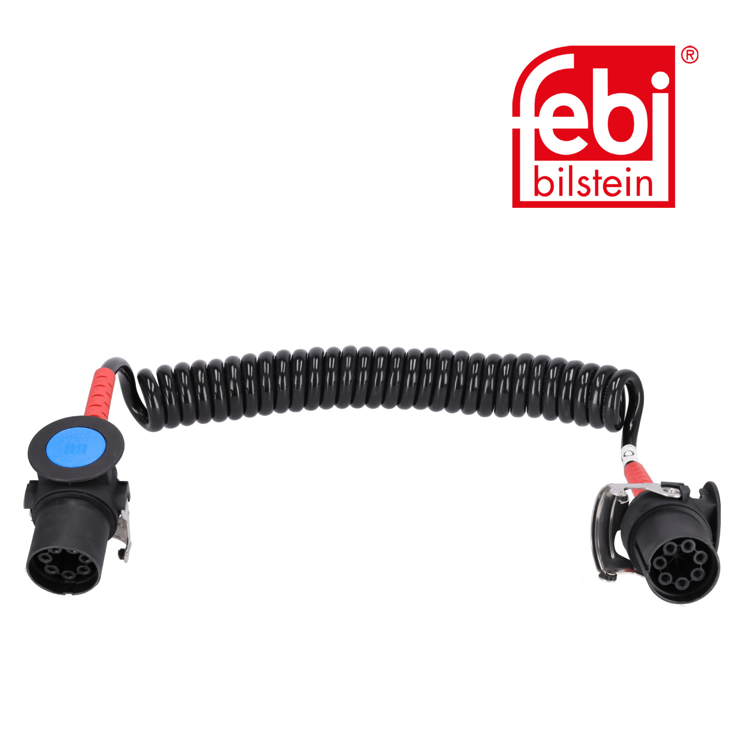 Febi Coiled Cable 7 Connectors 24V PU (Polyurethane) 21640