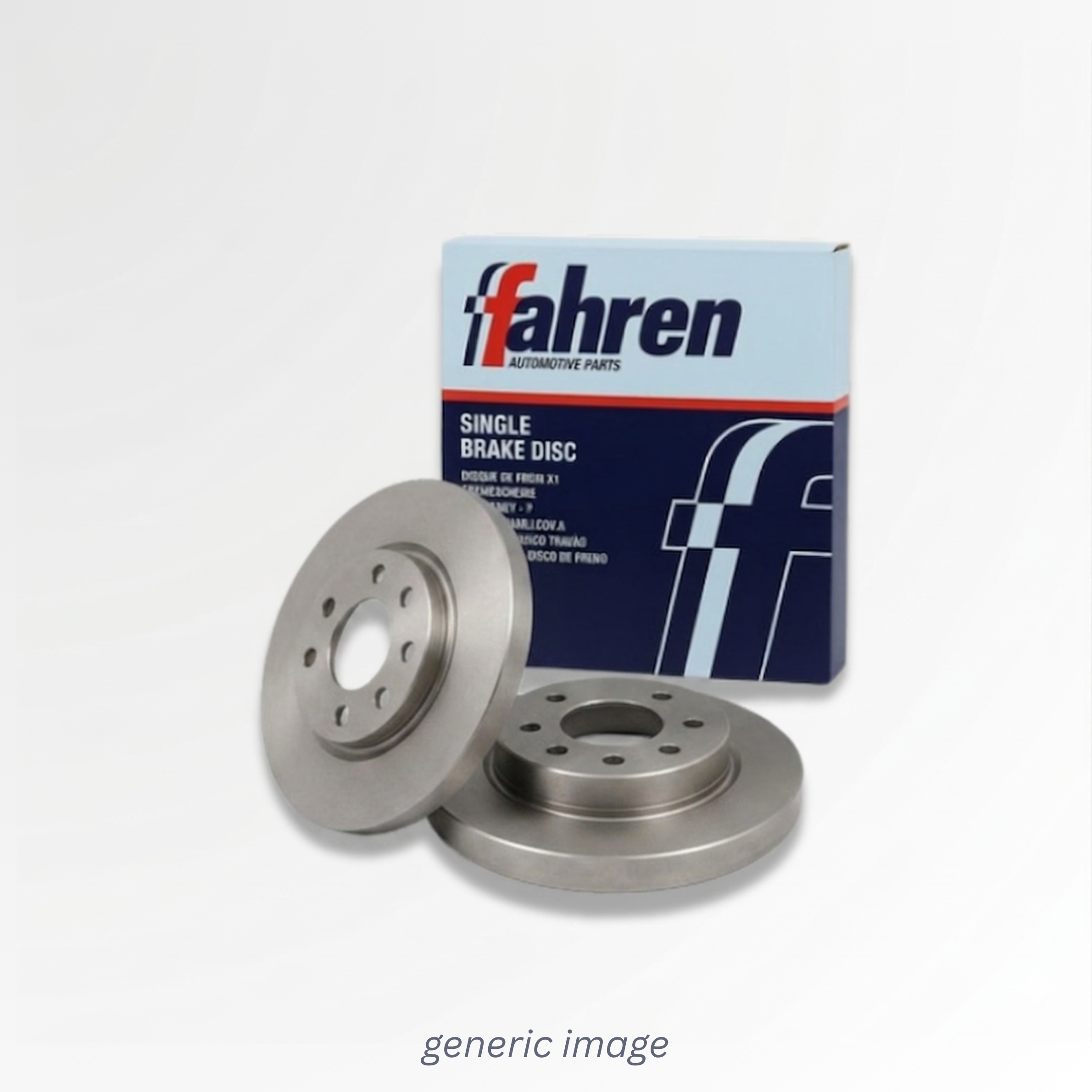 Fahren 2 x Solid Brake Discs fits BMW 1 2004-2011