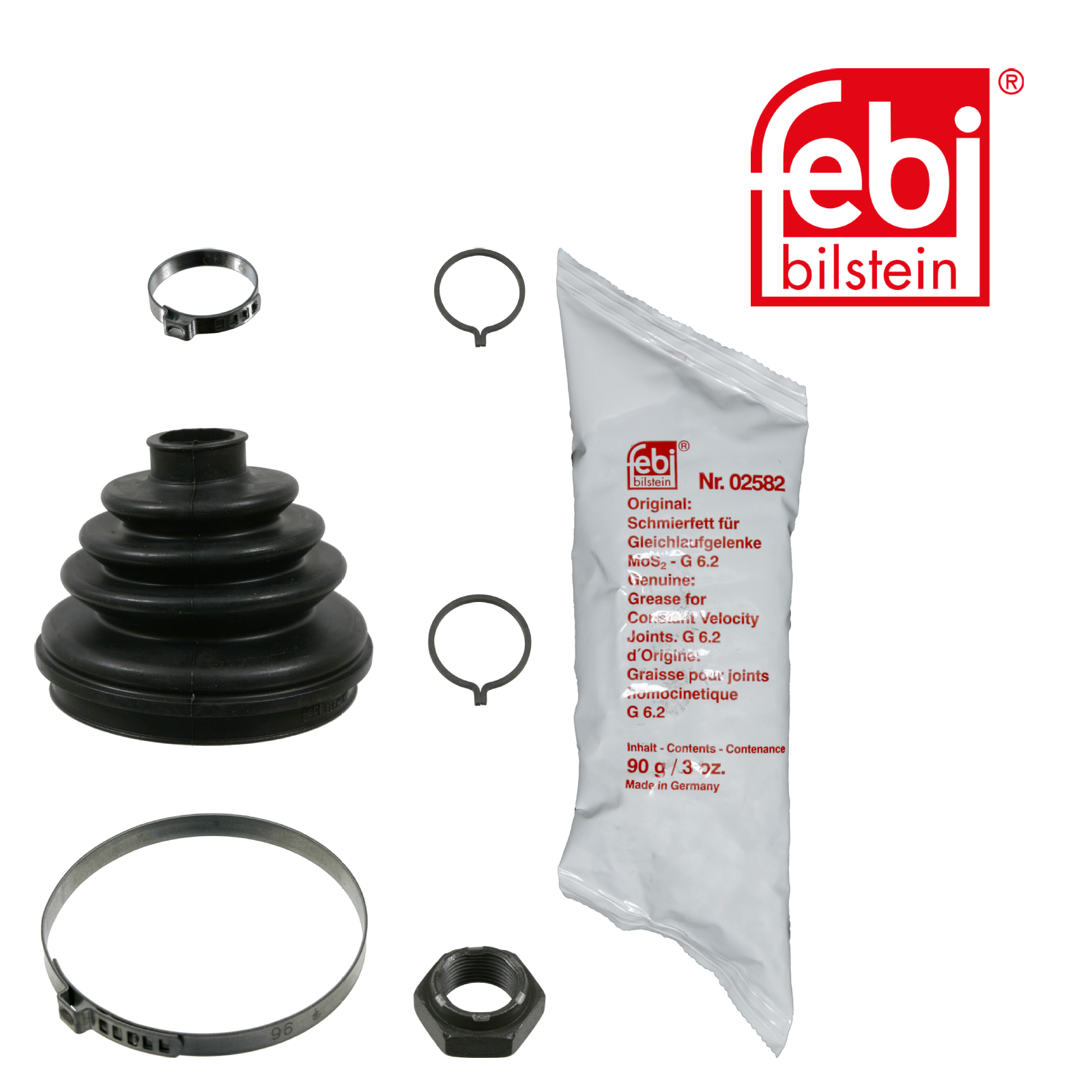 Febi Drive Shaft Bellow Kit Wheel Side Rubber 08300