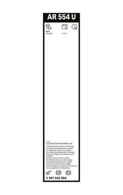 Bosch Aerotwin Wiper Blade 550mm — AR554U fits Dacia Spring 2020 on