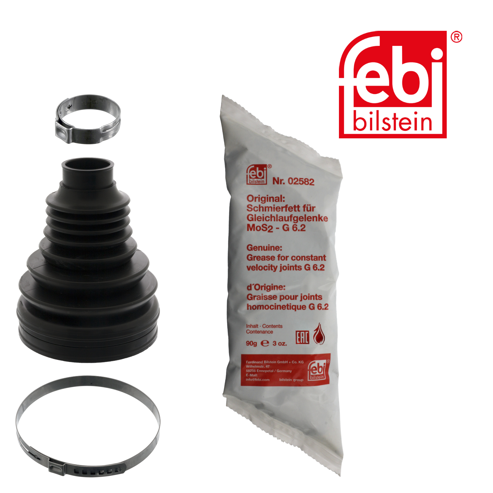 Febi Drive Shaft Bellow Kit Front Right Thermoplast 48819