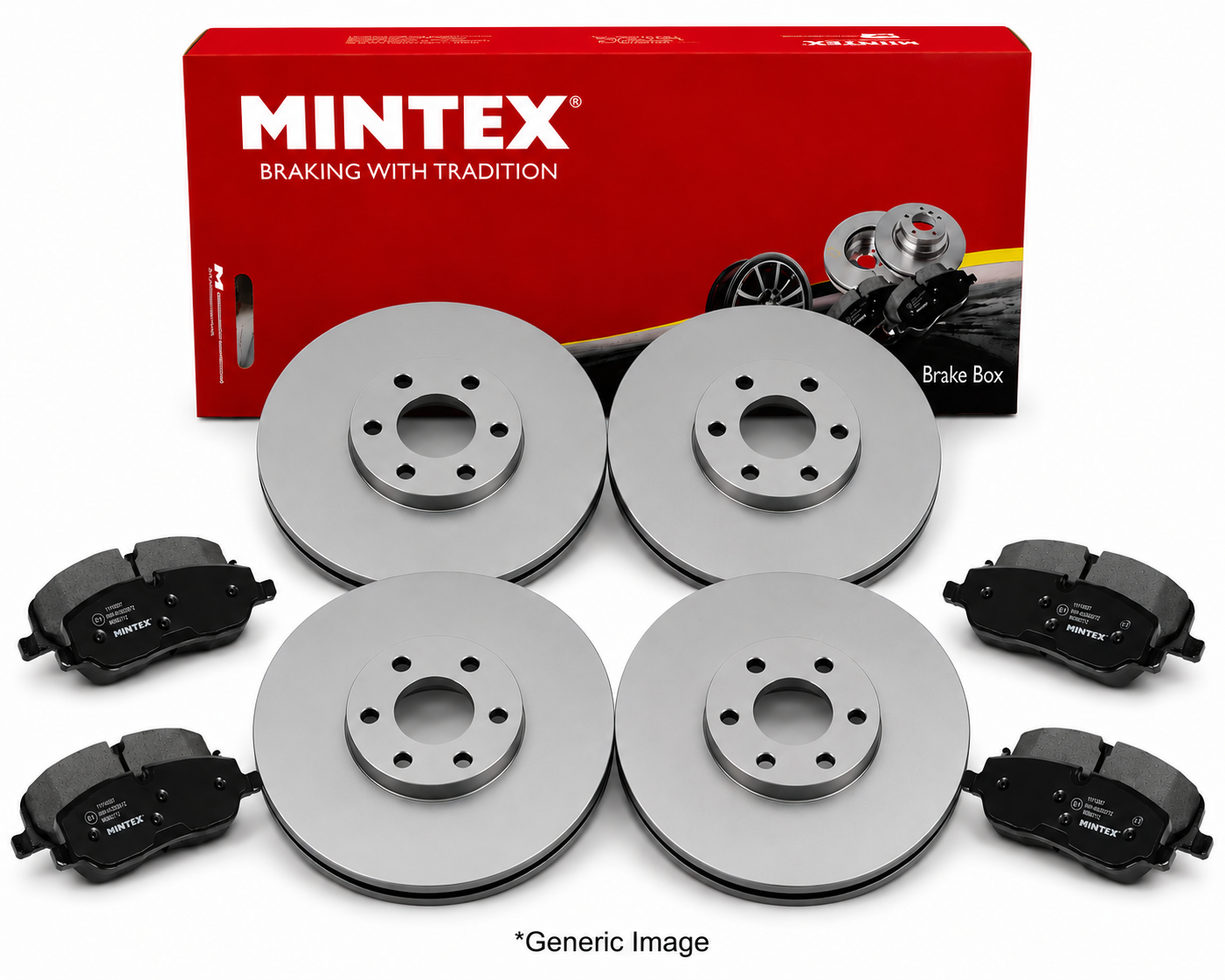Mintex Front & Rear Brake Discs & Pads fits Land Rover Discovery I 1989-1998