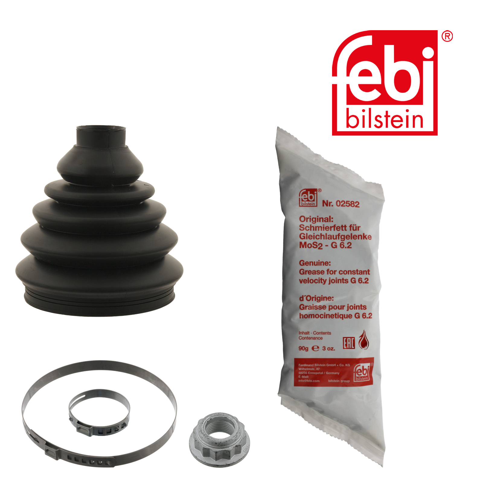 Febi Drive Shaft Bellow Kit Front Thermoplast 30142