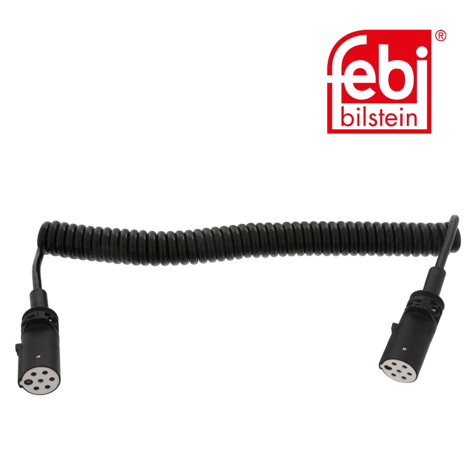 Febi Coiled Cable 7 Connectors 24V PU (Polyurethane) 33507