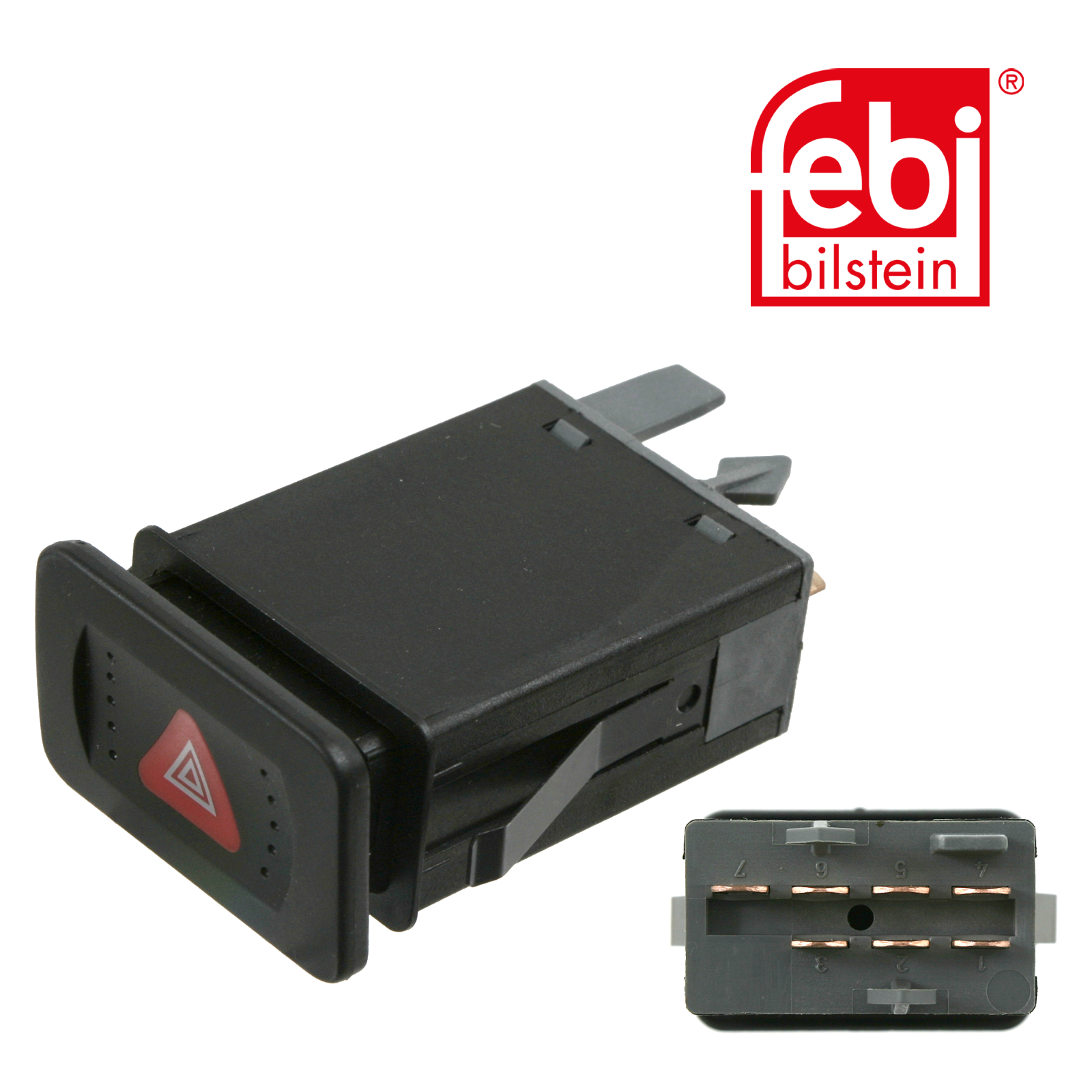 Febi Hazard Warning Light Switch Dashboard 7 Connectors 22292