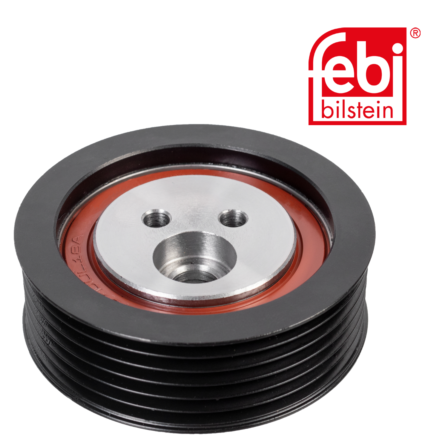 Febi V-Ribbed Belt Tensioner Pulley 75mm OD Wide Plastic 09785