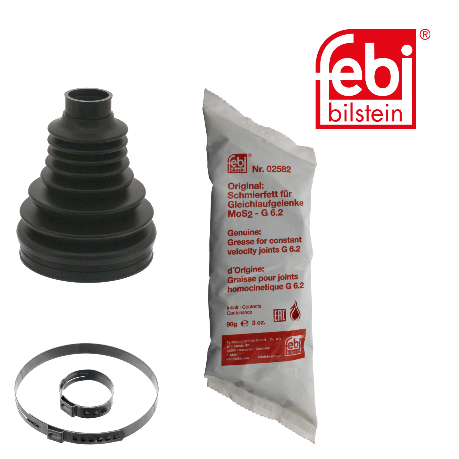 Febi Drive Shaft Bellow Kit Front Right Thermoplast 100641