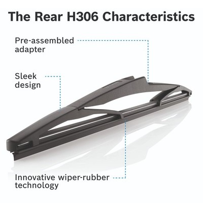 Bosch Conventional Wiper Blade 300mm — H306 fits BMW 1 Sports Hatch 2011-2019