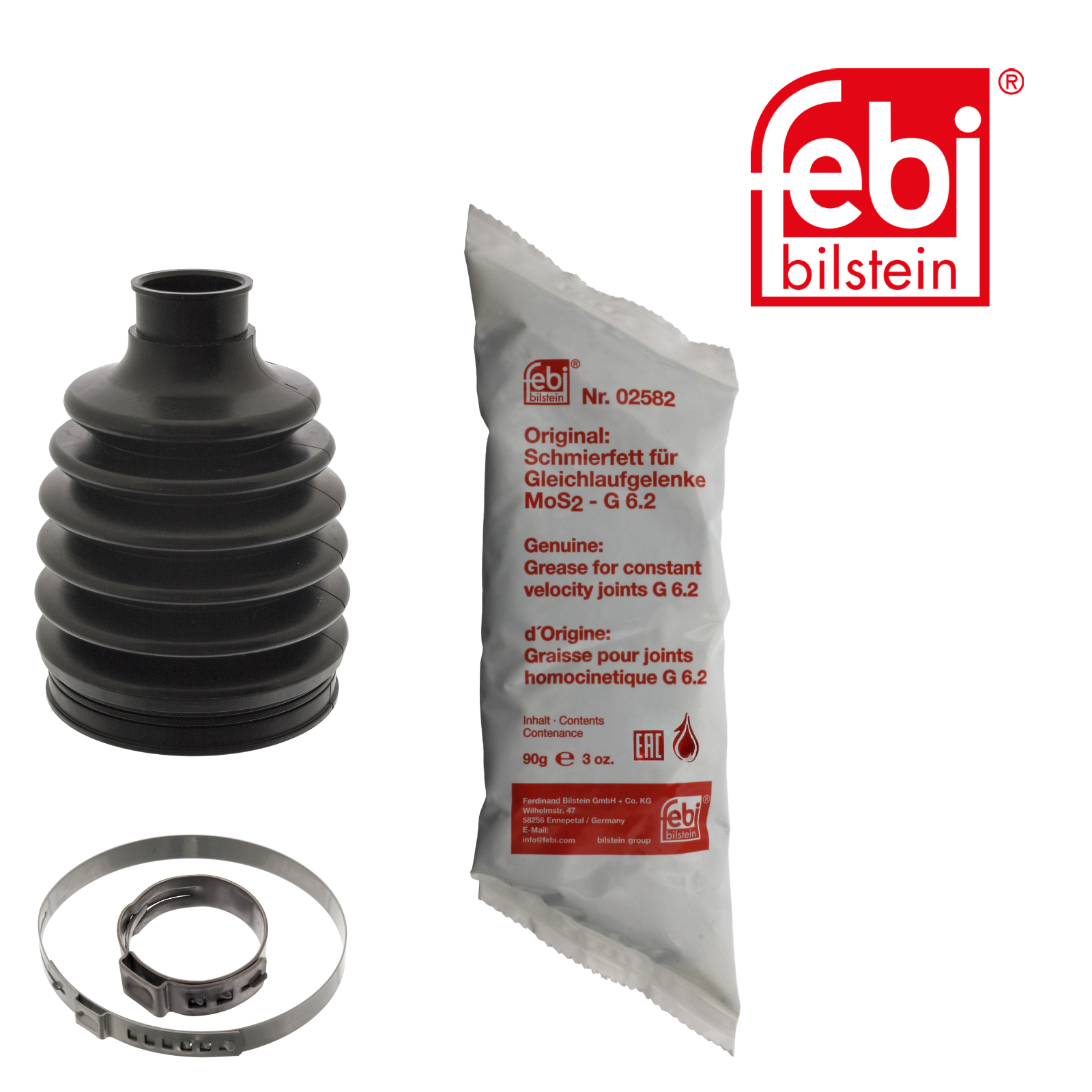 Febi Drive Shaft Bellow Kit Front Thermoplast 49883