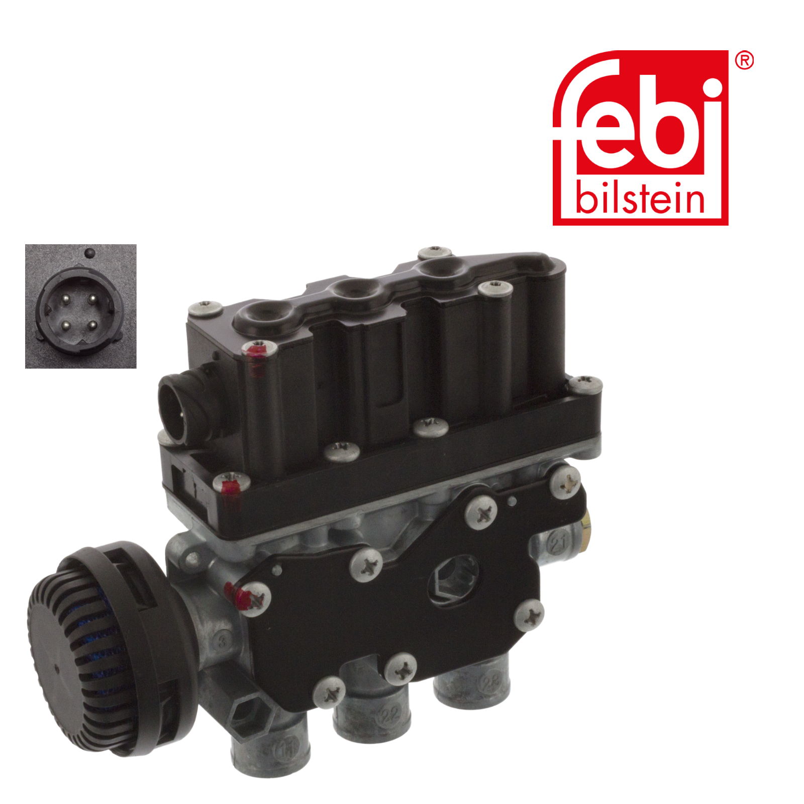 Febi Air Suspension Directional Control Valve Block 4 Connectors 45604