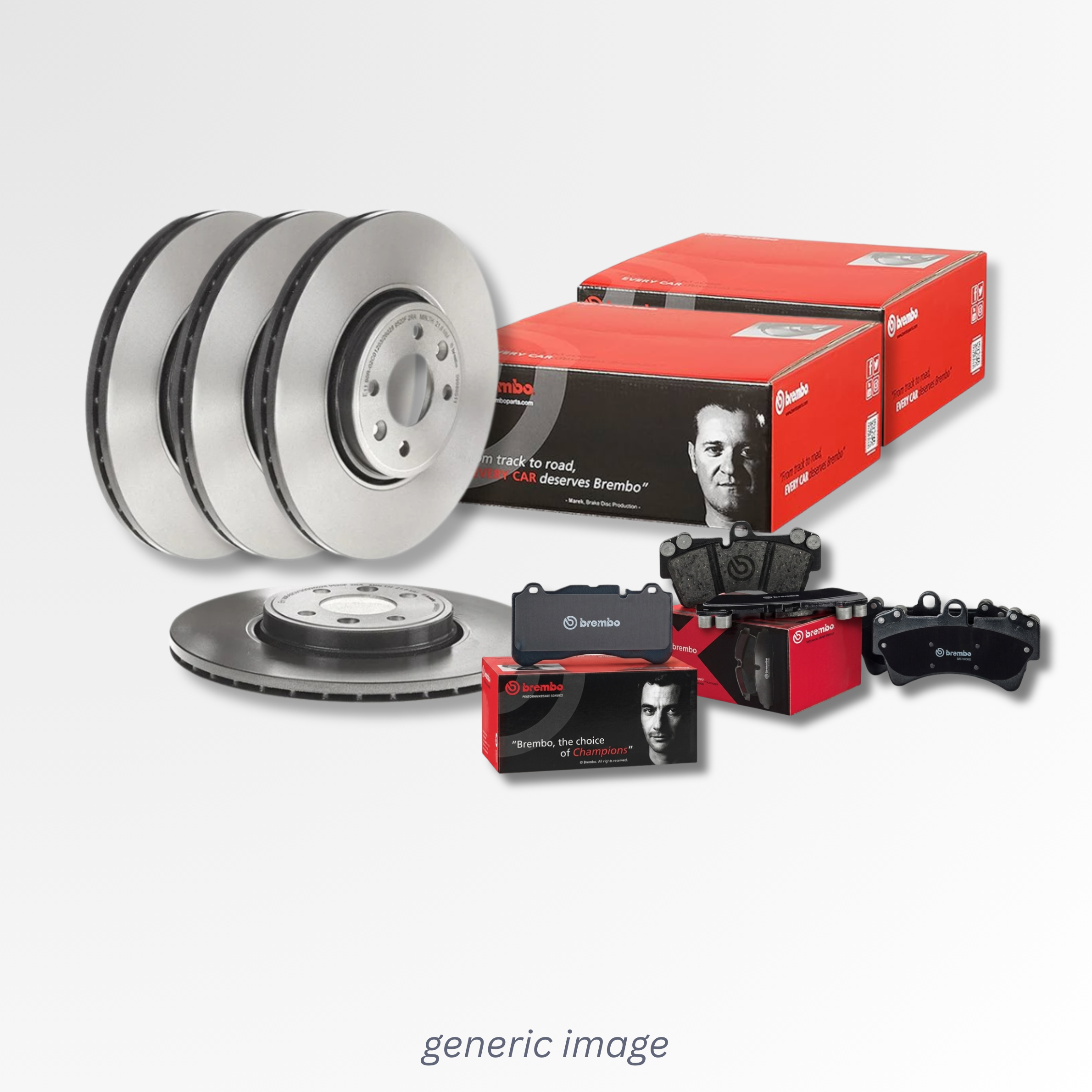 Brembo Front & Rear Brake Discs & Pads fits Mercedes-Benz Gle 2018-2023