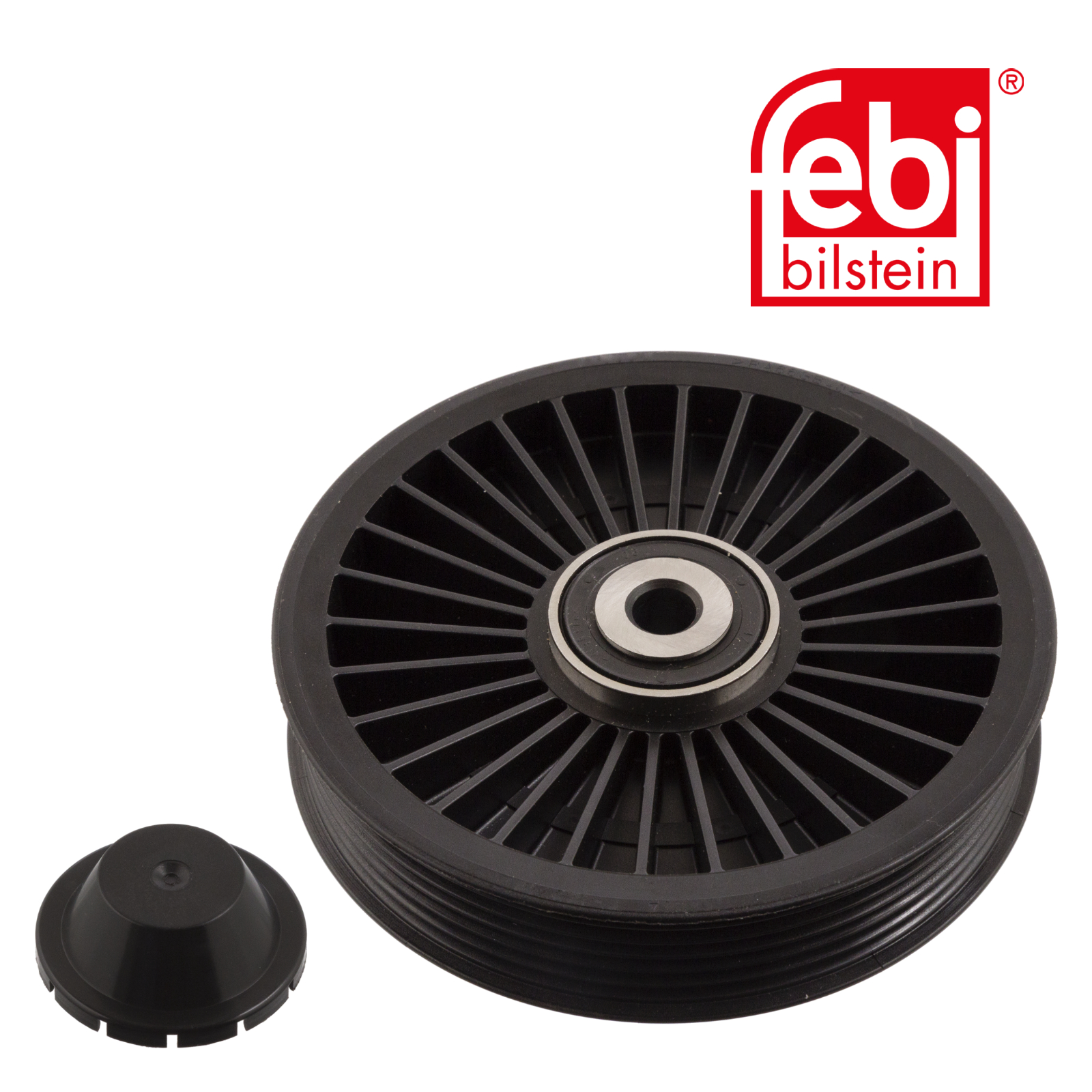 Febi V-Ribbed Belt Deflection/Guide Pulley 102580