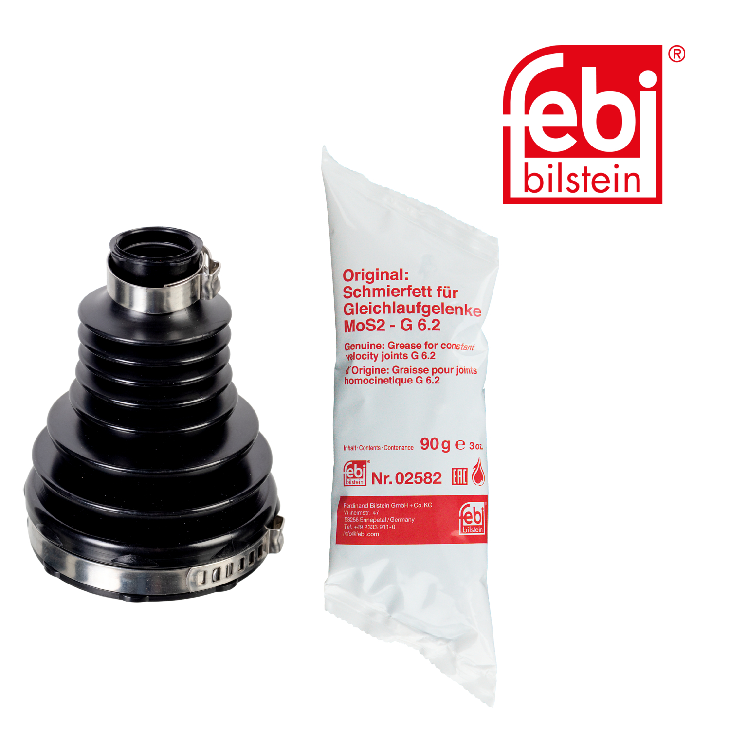 Febi Drive Shaft Bellow Kit Front Thermoplast 176047