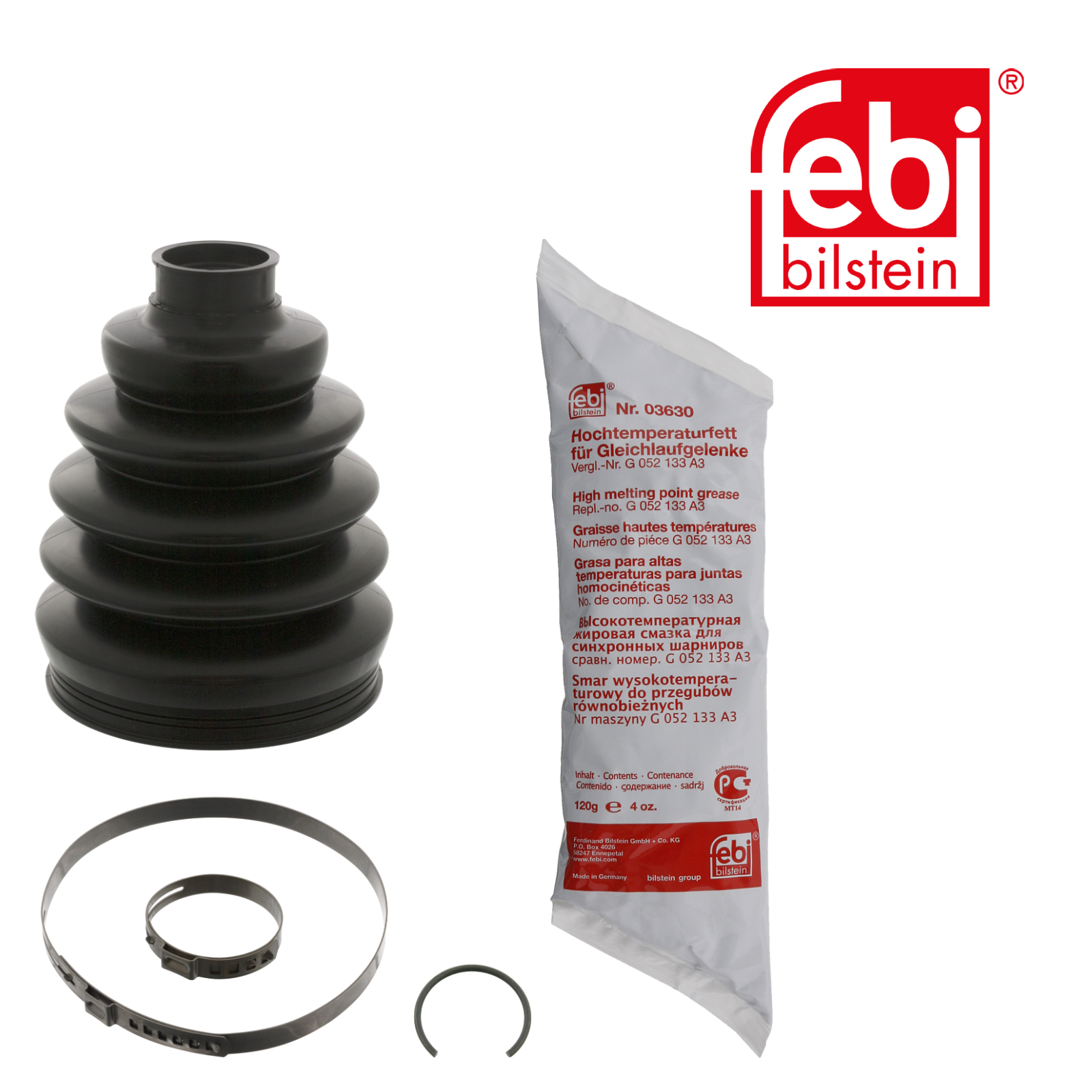 Febi Drive Shaft Bellow Kit Front Thermoplast 45947