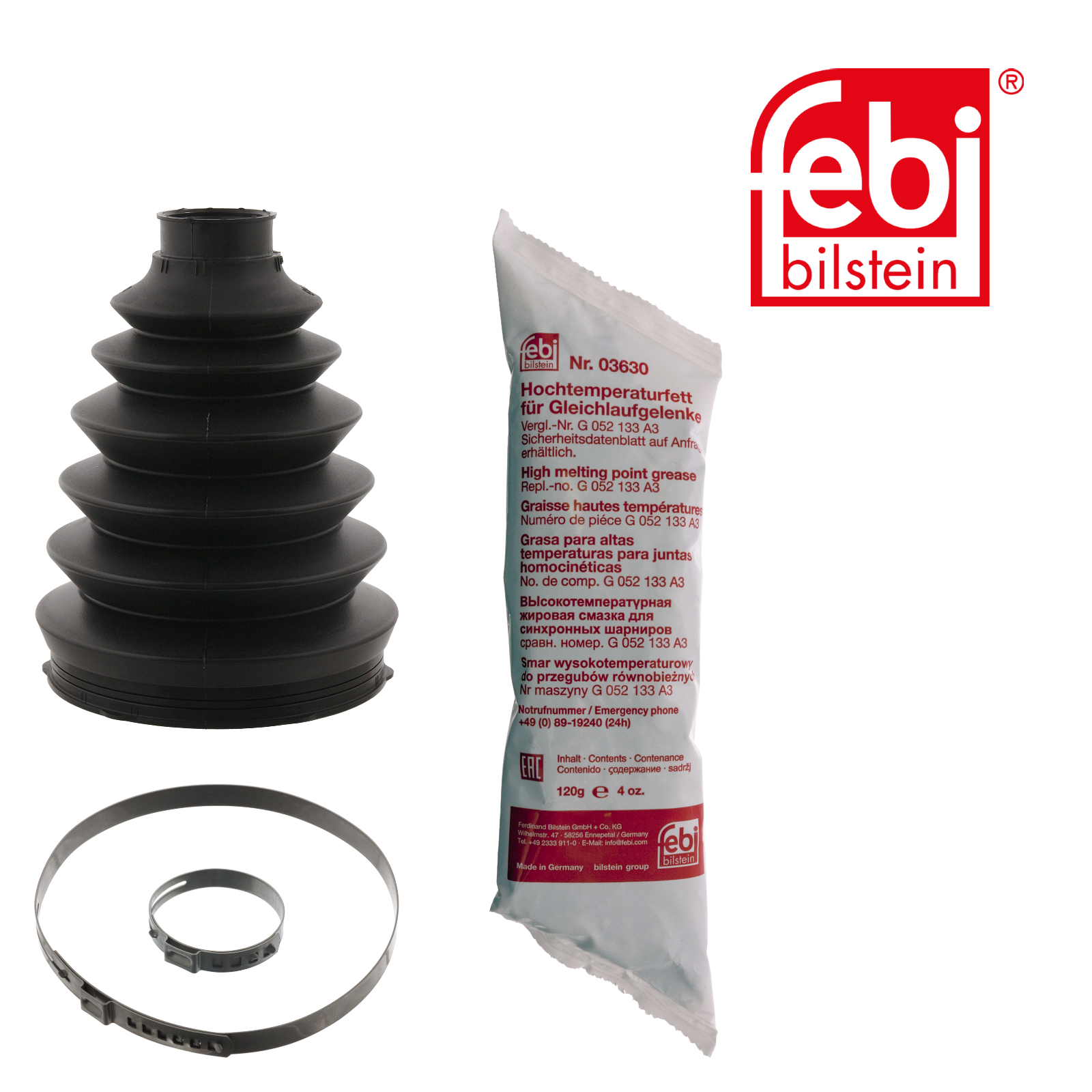 Febi Drive Shaft Bellow Kit Front Thermoplast 102490