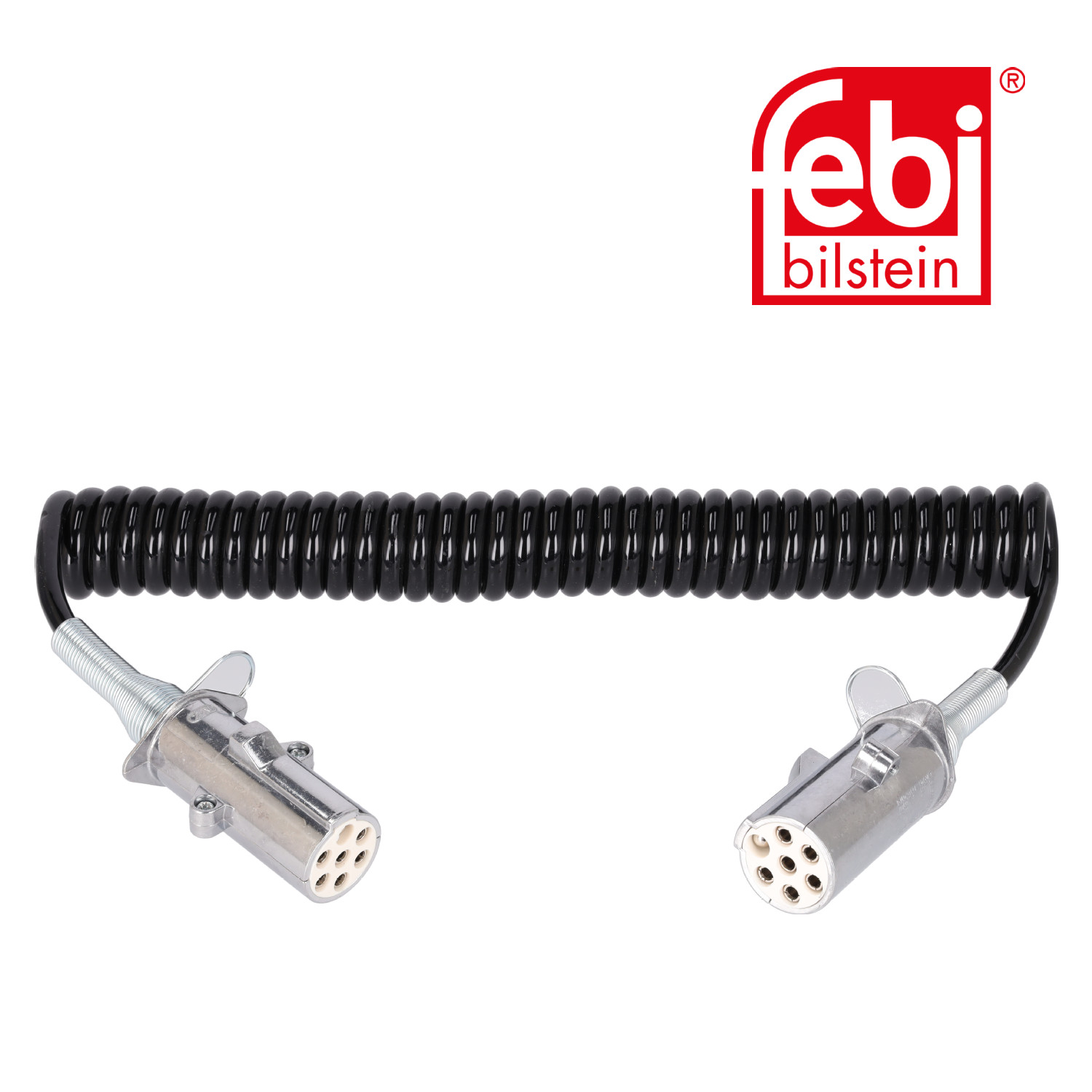 Febi Coiled Cable 7 Connectors 24V PU (Polyurethane) 09705