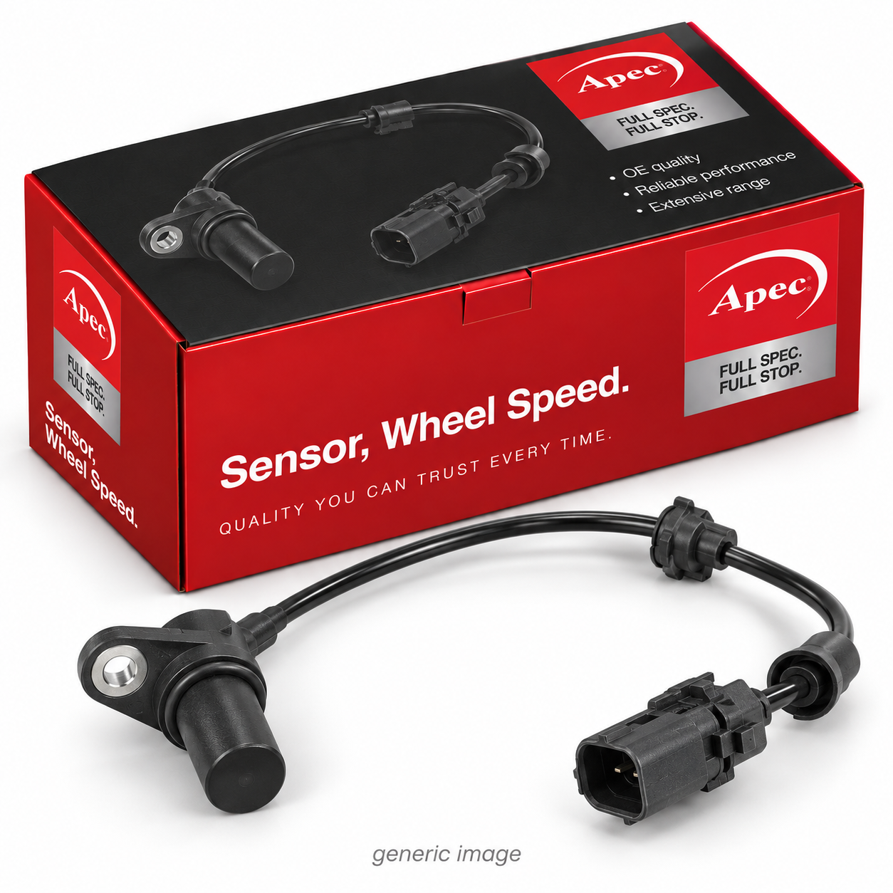 Apec ABS Wheel Speed Sensor Rear Right ABS2602