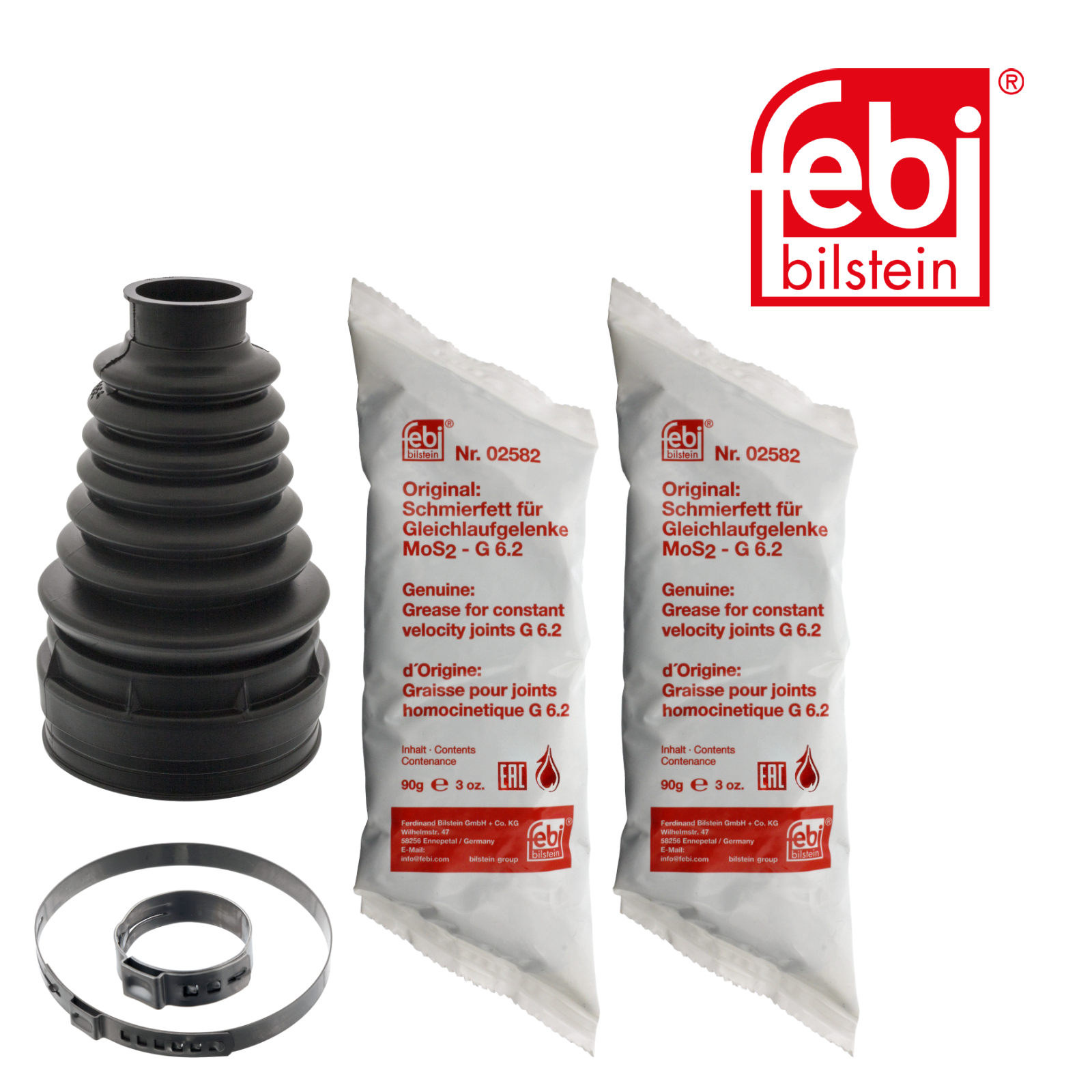 Febi Drive Shaft Bellow Kit transmission sided Thermo 48822
