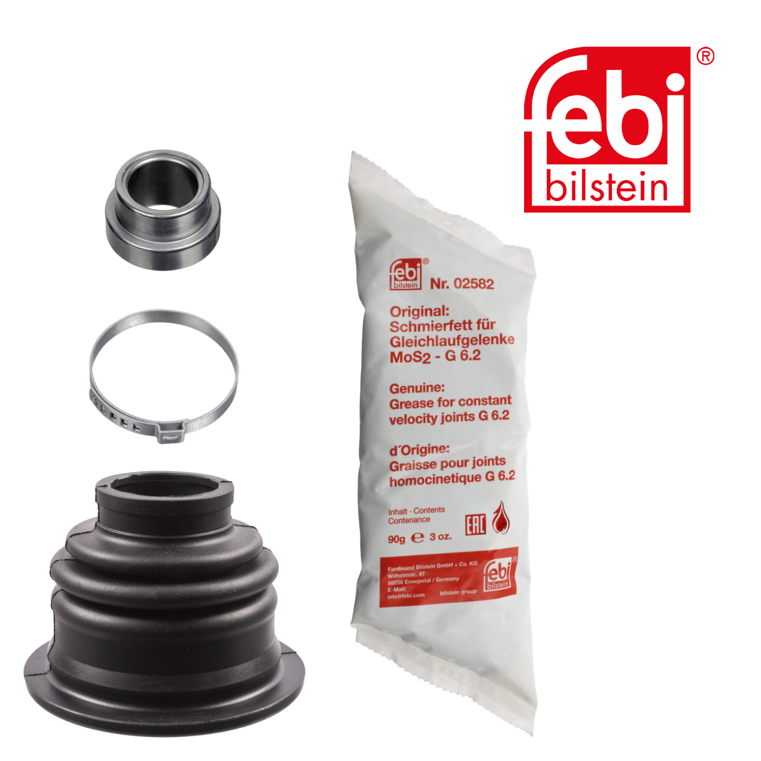 Febi Drive Shaft Bellow Kit Front Left Rubber 102503