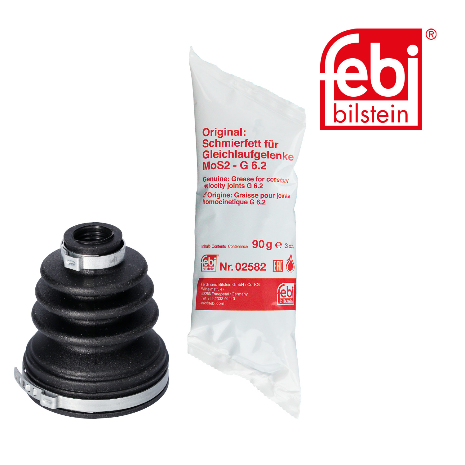 Febi Drive Shaft Bellow Kit Rear Right Thermoplastic polyester 181041