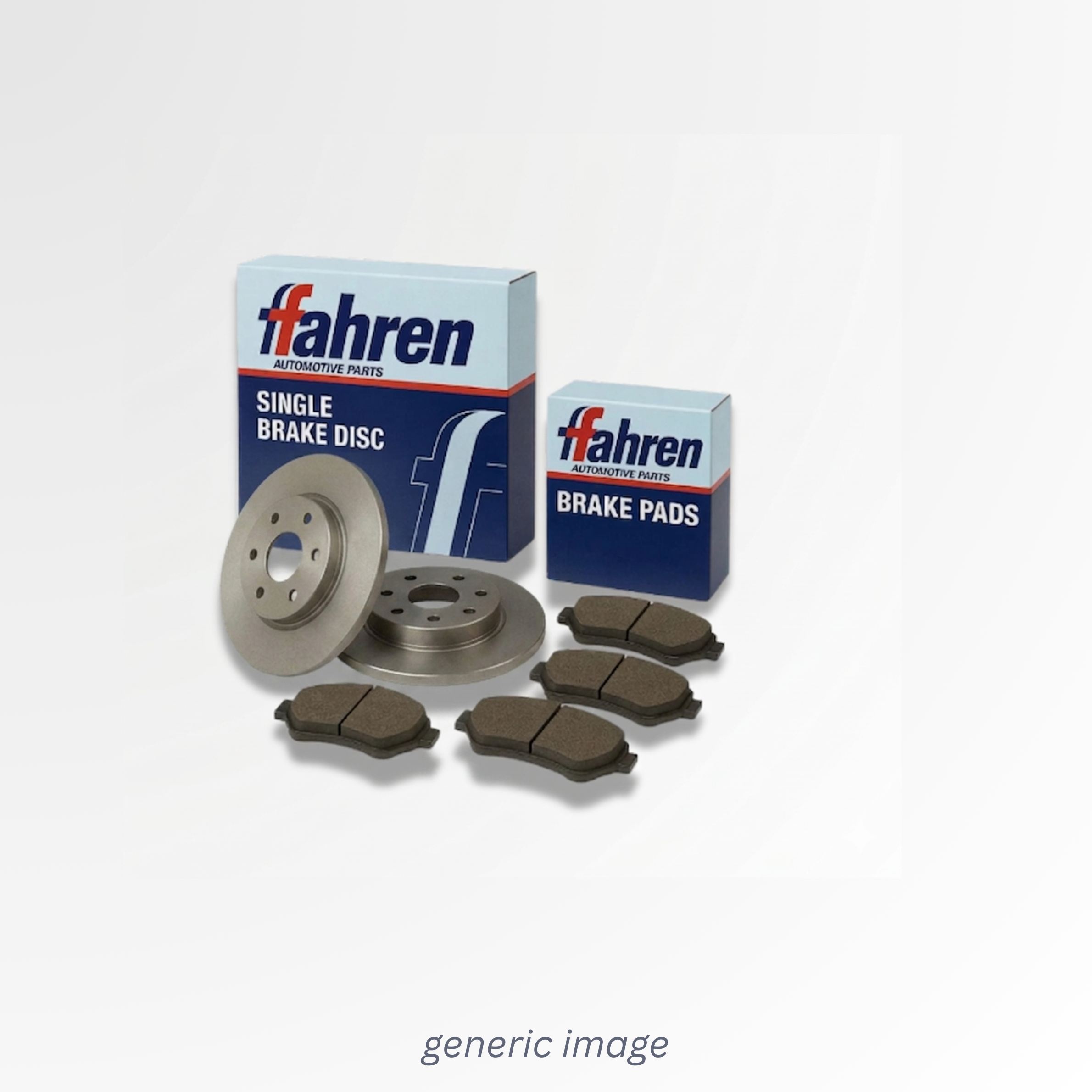 Fahren Rear Brake Discs & Pads fits Alfa Romeo Giulietta 2010-2020 1.4 1.6 2.0