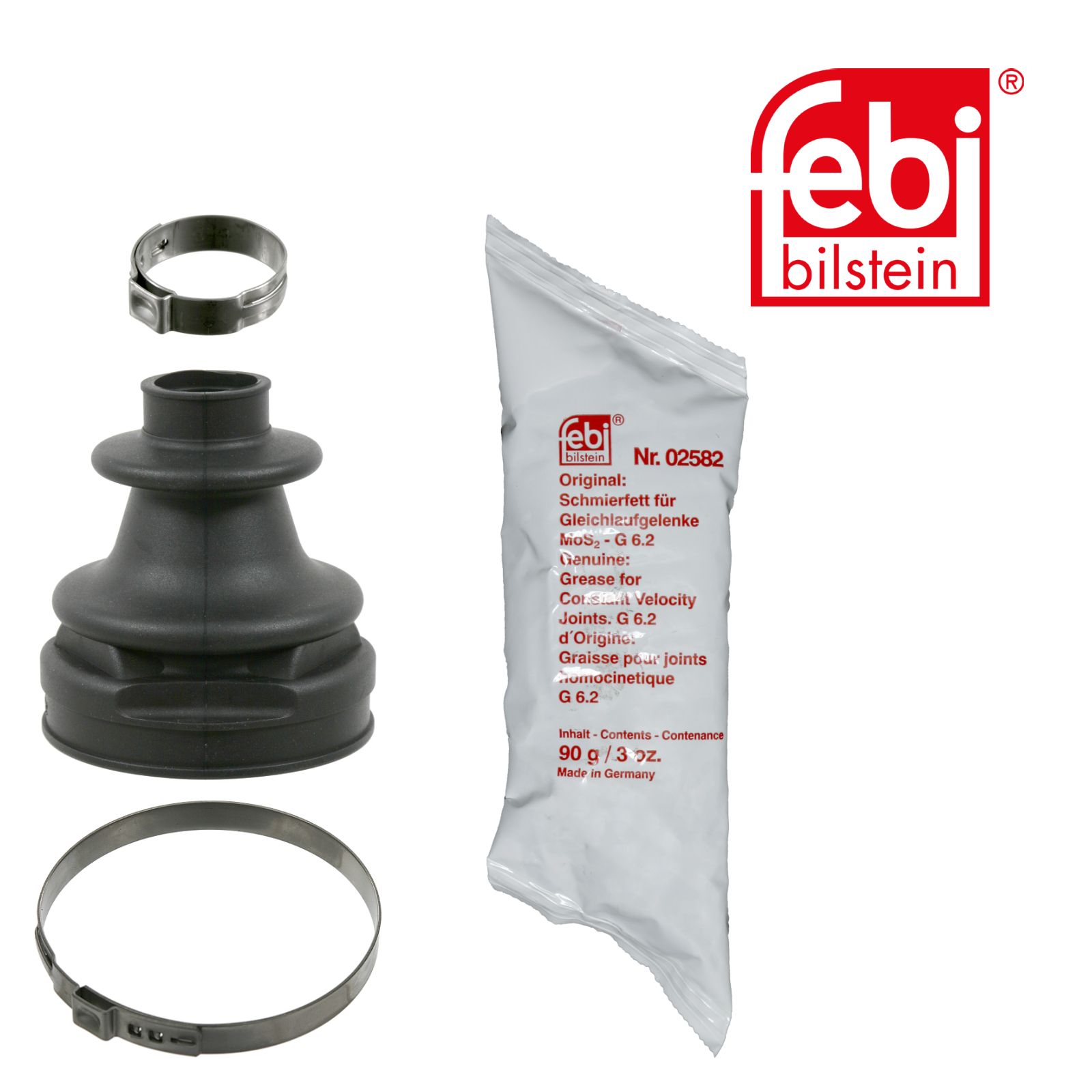 Febi Drive Shaft Bellow Kit transmission sided Rubber 22985