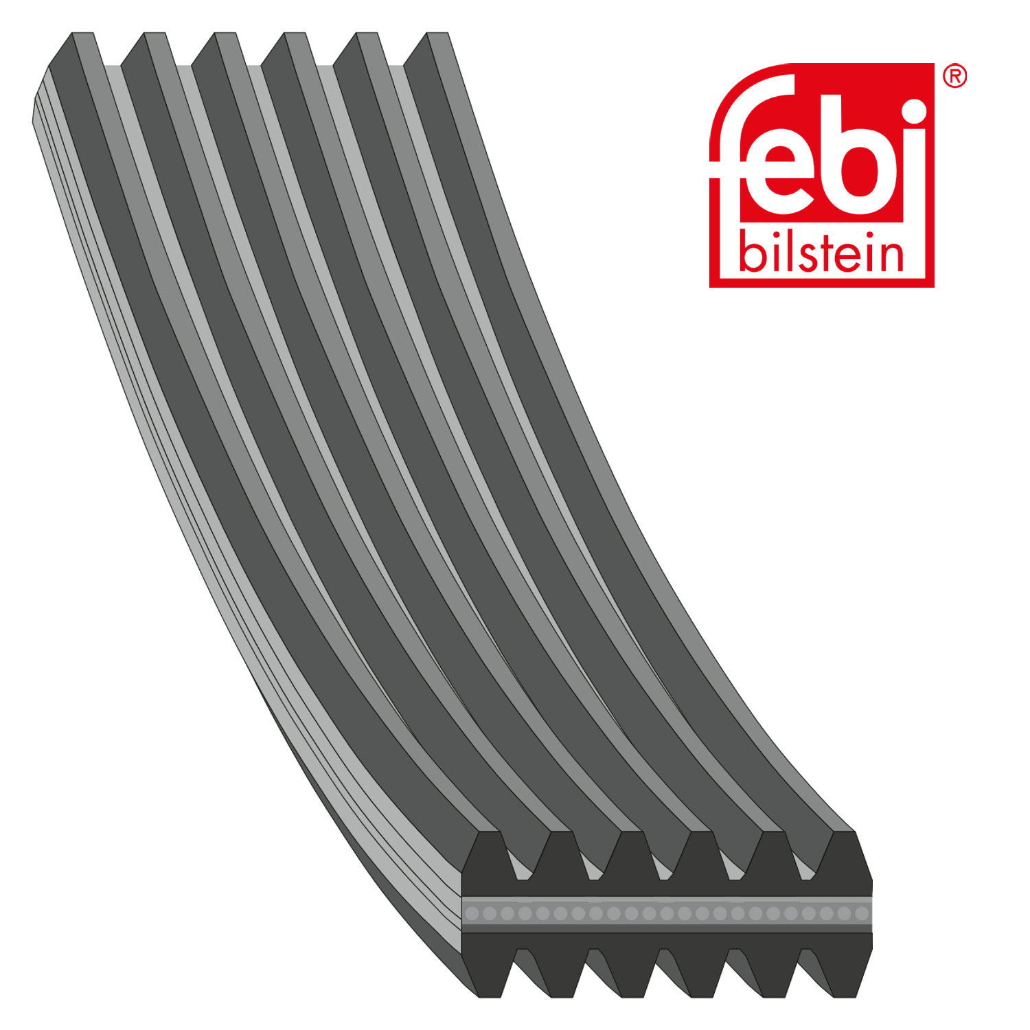 Febi Multi V-Ribbed Drive Belt 34460