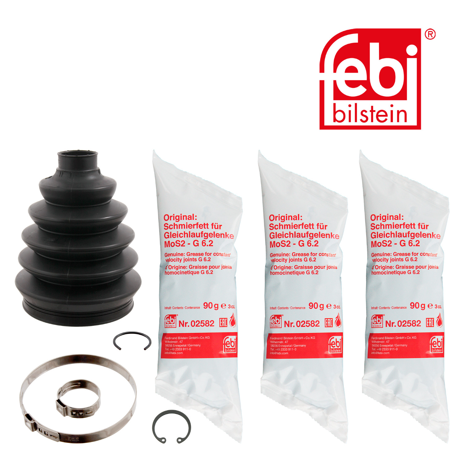Febi Drive Shaft Bellow Kit Front Thermoplast 29250
