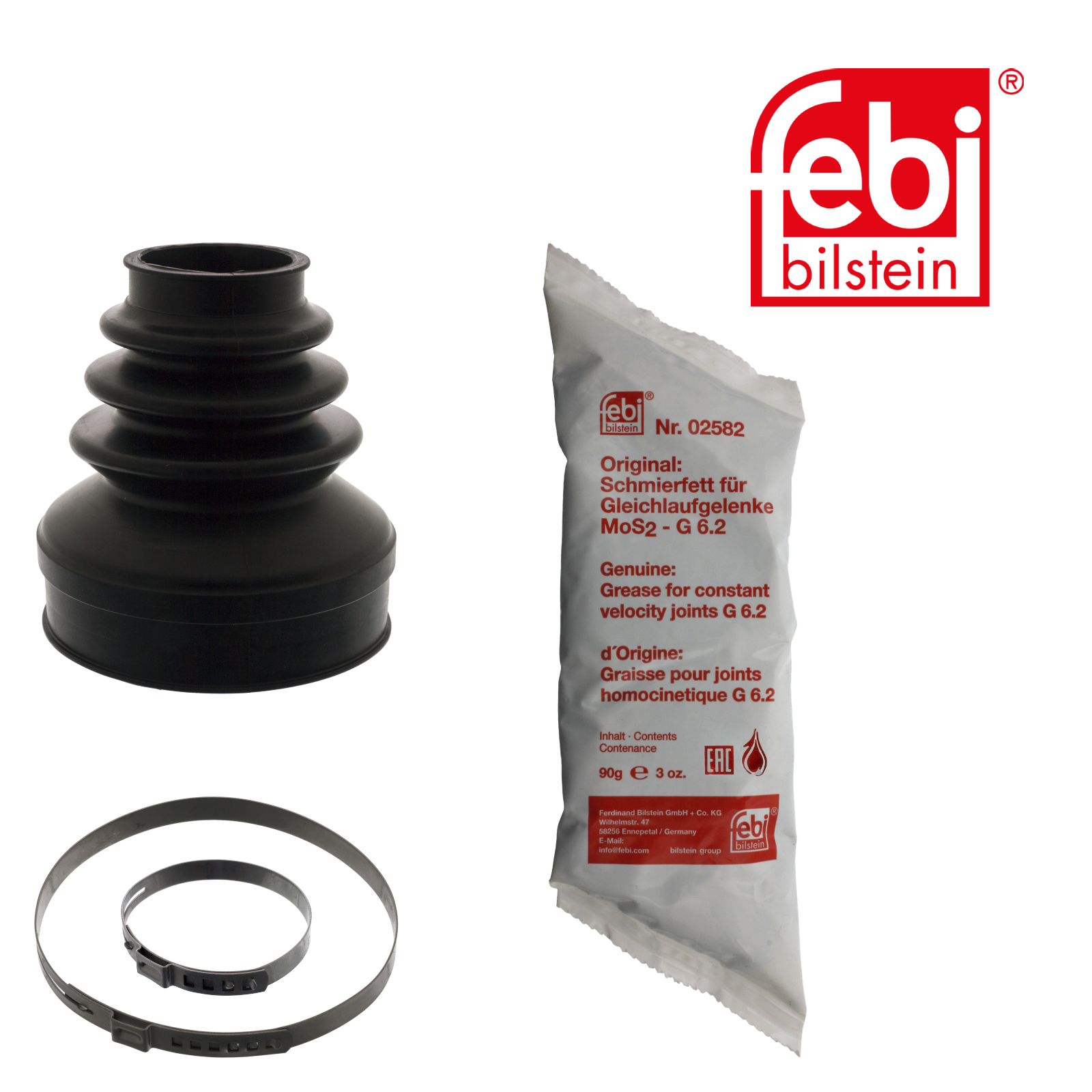 Febi Drive Shaft Bellow Kit Front Right Rubber 100290