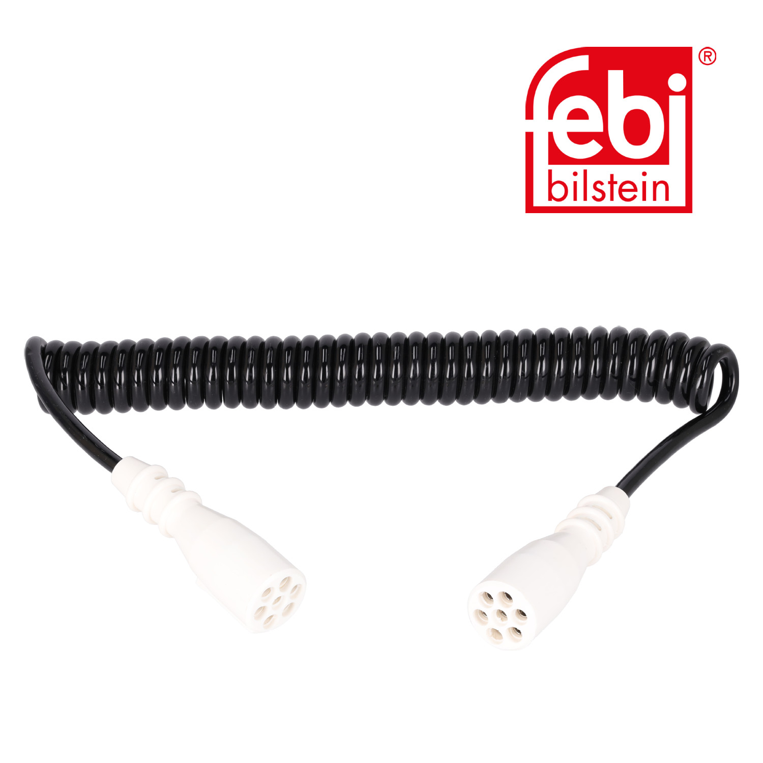 Febi Coiled Cable 7 Connectors 24V PU (Polyurethane) 40102