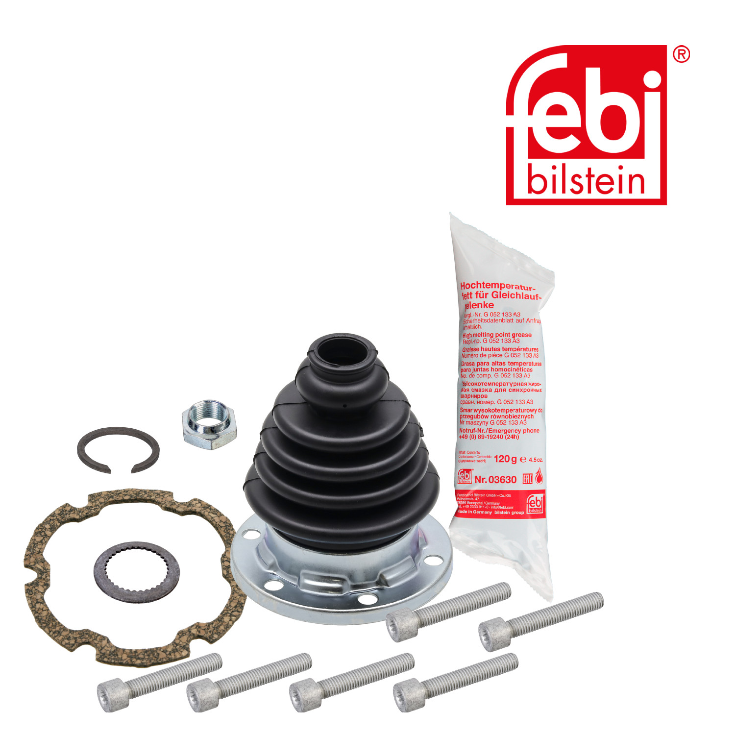 Febi Drive Shaft Bellow Kit Front Left Rubber 03328