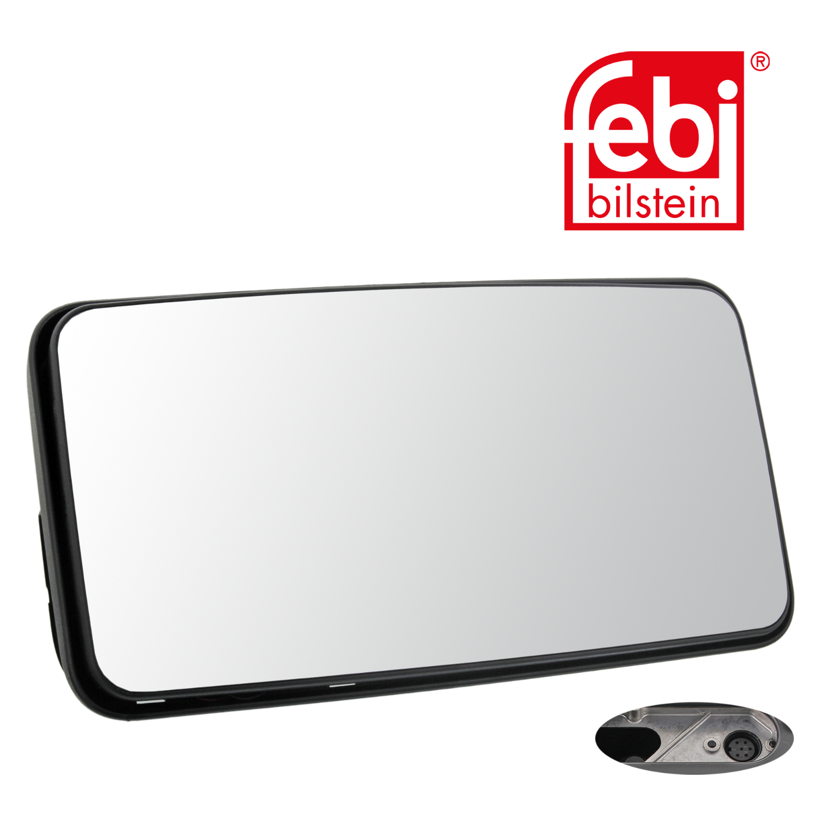 Febi Driver Cab Exterior Mirror Wide 120mm Thick 49989