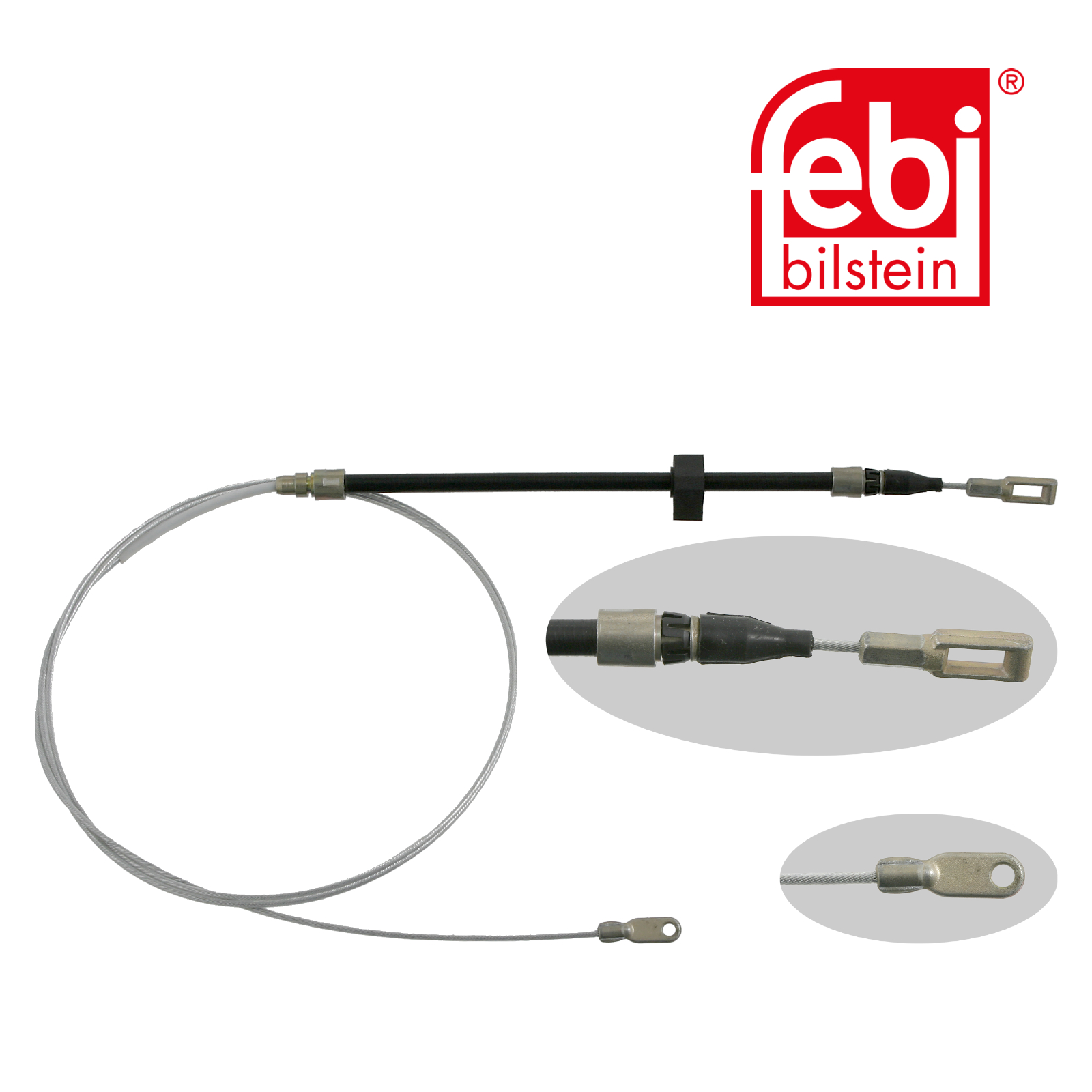 Febi Handbrake Cable Front 27974