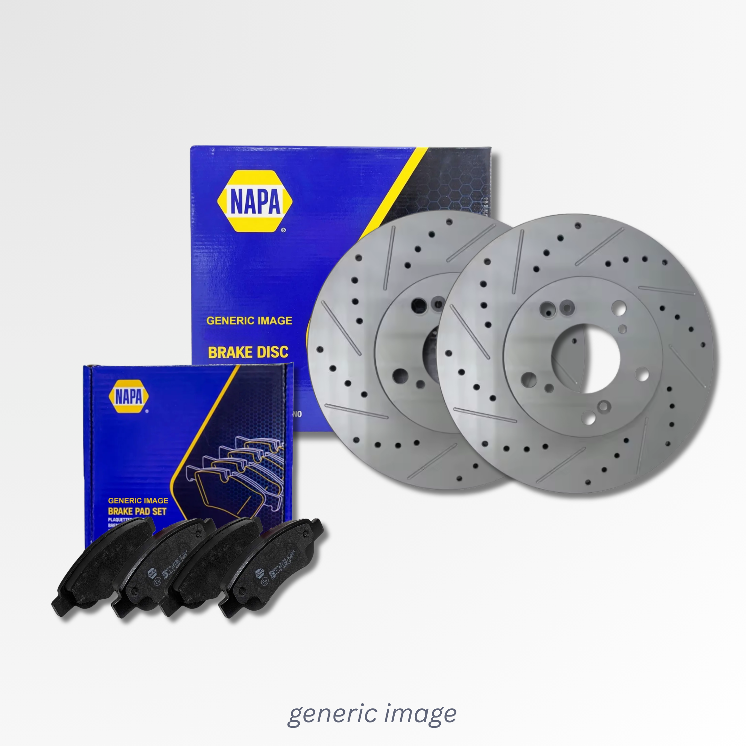 NAPA Front Brake / Discs & Pads fits Porsche Macan 2014-2018 3.0 3.6