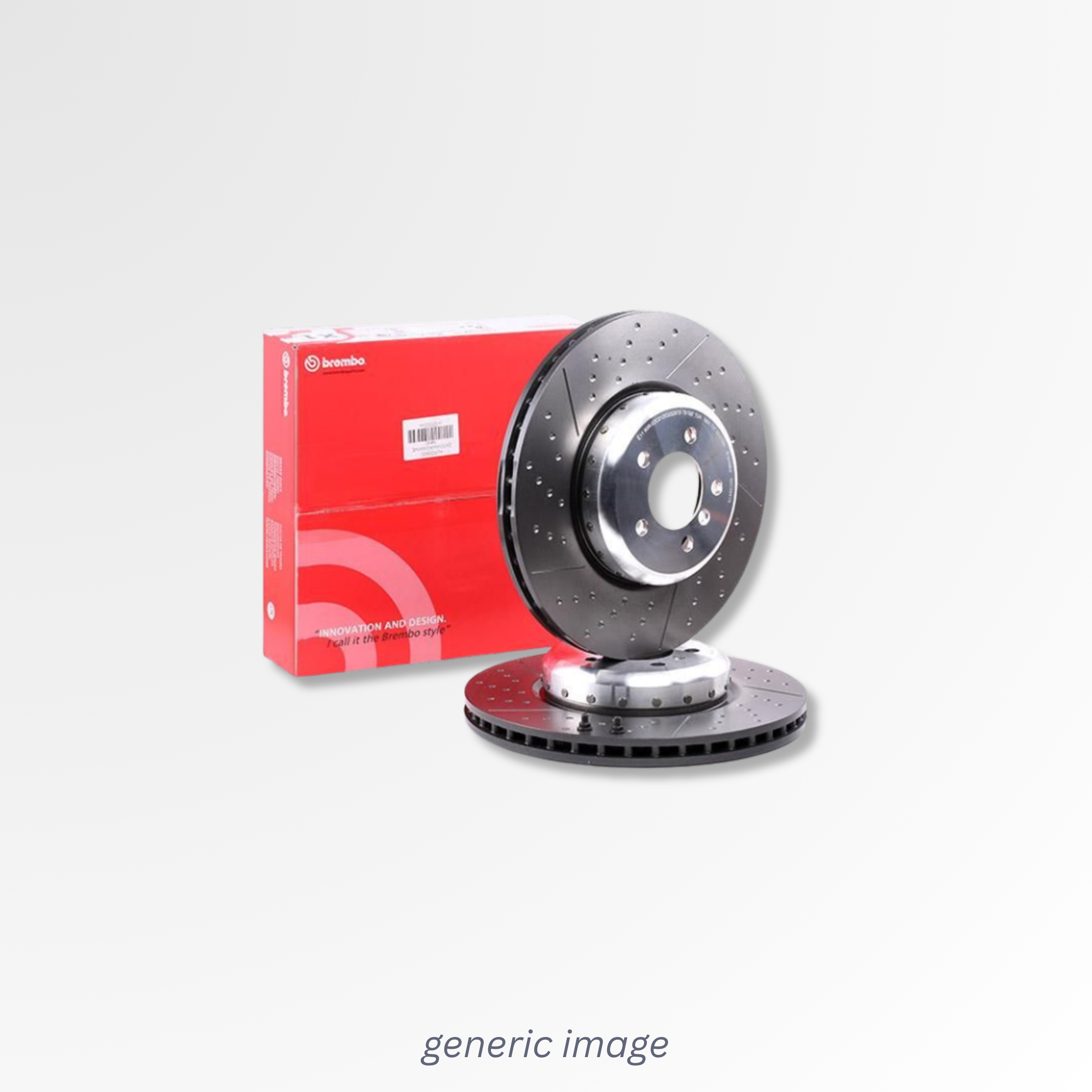 Brembo 2 x Slotted/Perforated Rear Brake Discs 09.C315.21