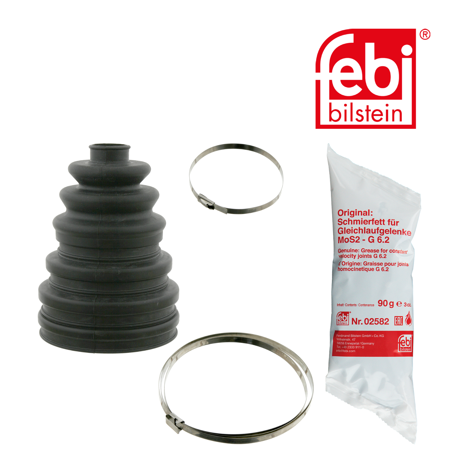 Febi Drive Shaft Bellow Kit Rear Rubber 27730