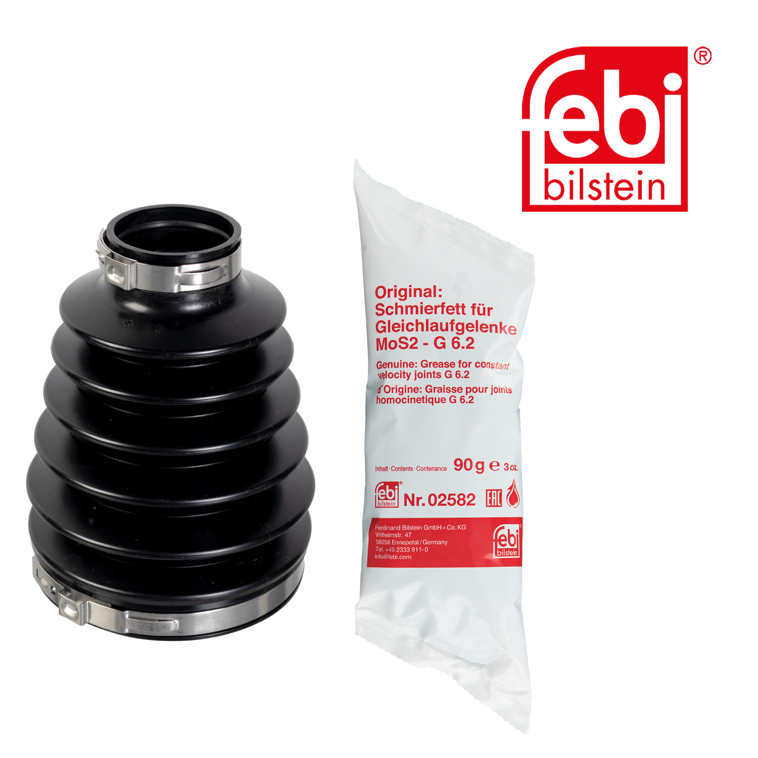 Febi Drive Shaft Bellow Kit Front Right Thermoplastic 177602