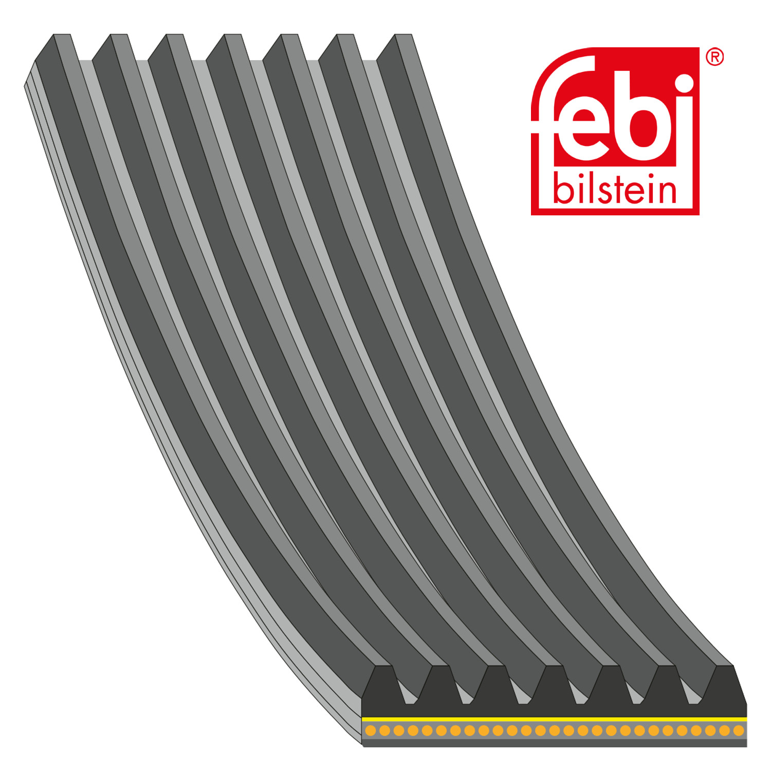 Febi Multi V-Ribbed Drive Belt 181285