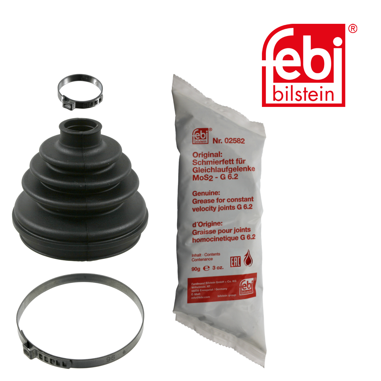 Febi Drive Shaft Bellow Kit Wheel Side Rubber 02716