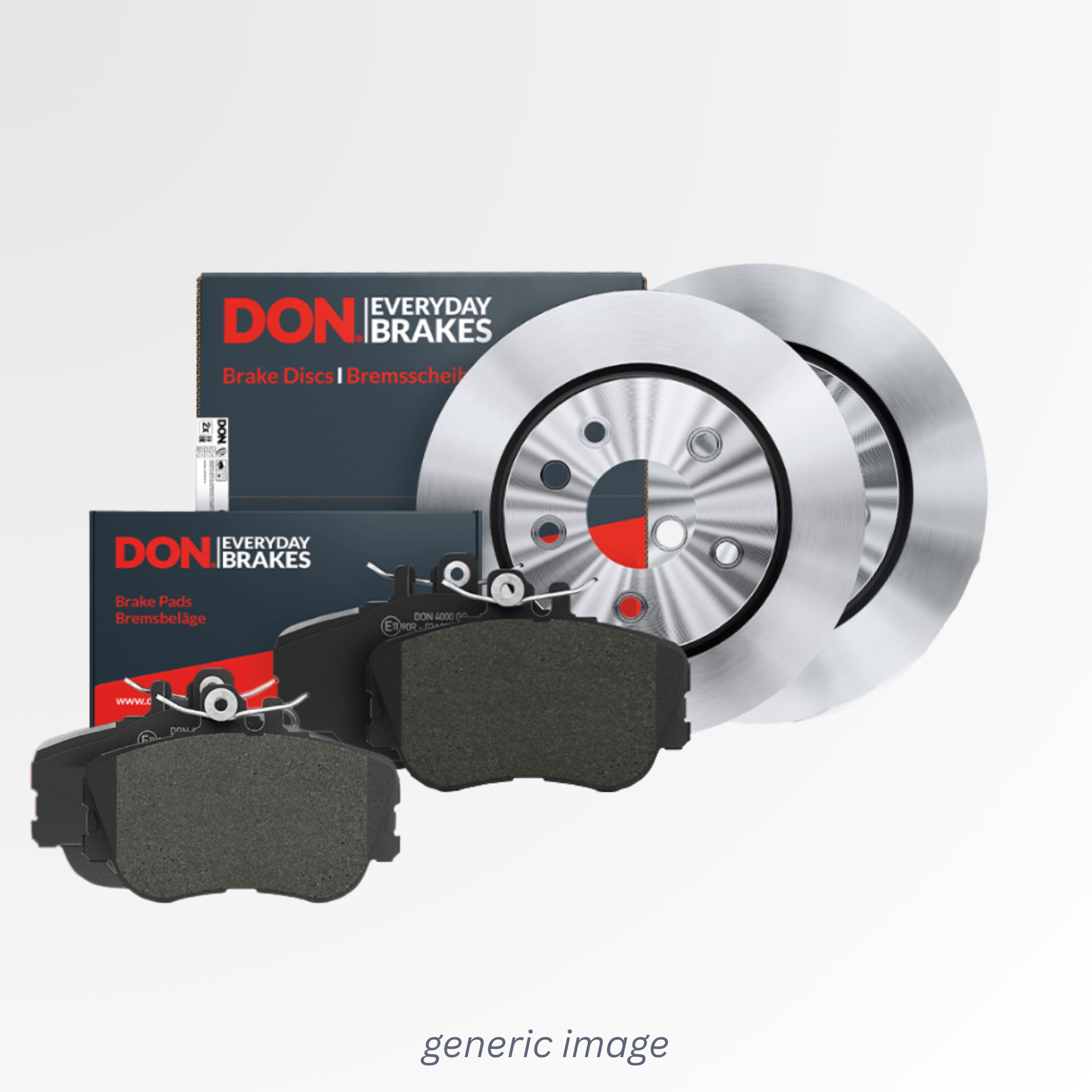 DON Rear Brake Solid Discs & Pads fits Suzuki Swift III 2010-2017 1.3