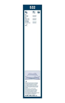 Bosch Eco Front Wiper Blade Set 700mm + 700mm — 532